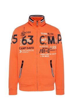 CAMP DAVID Sweatjacke mit Stehkragen