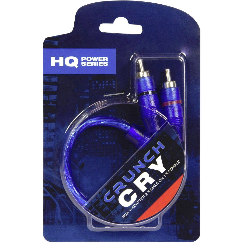 Crunch Crunch CRY Y-Cinchkabel 25.00 cm [1x Cinch-Buchse - 2x Cinch-Stecker] Audio-Kabel, (25.00 cm)