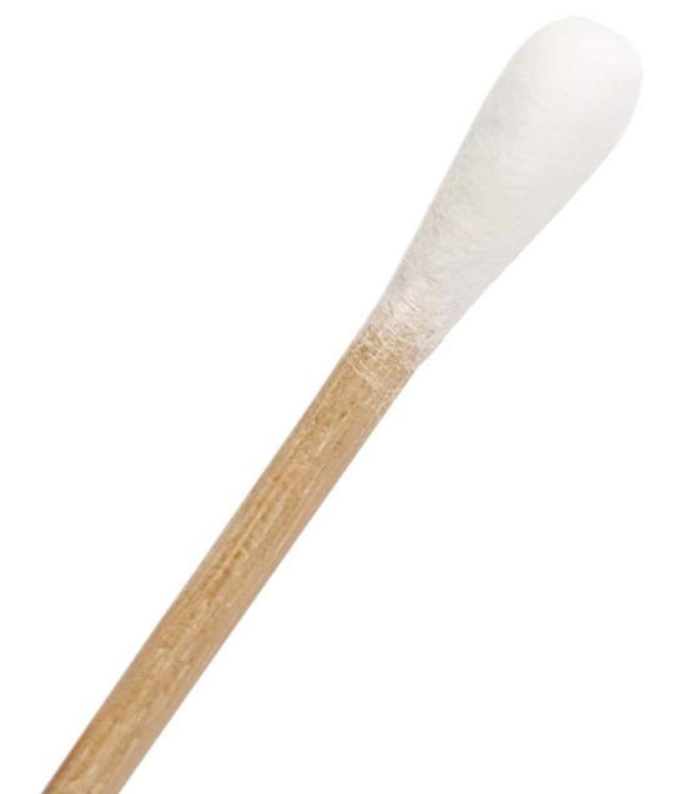 DocMed Wattestäbchen Wattestäbchen Holz, 7 cm lang, Ø 2,2 mm, Wattekopf Ø 4 mm (100 Stck), Zuverlässige Qualität, 100-St., Hautfreundlich und frei von chemischen Zusätzen