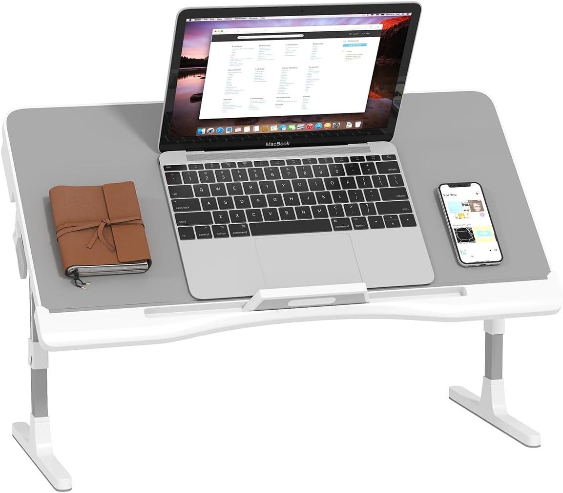 Youyijia Computertisch Laptoptisch Höhenverstellbar, Winkelverstellbar Betttisch
