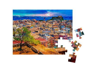 puzzleYOU Puzzle Kerkyra, Hauptstadt der Insel Korfu, Griechenland, 48 Puzzleteile, puzzleYOU-Kollektionen Griechenland