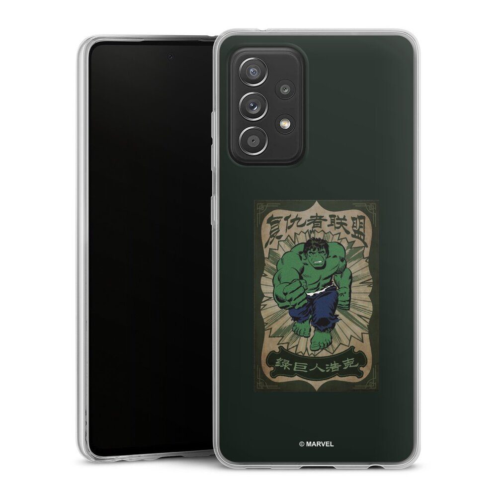 DeinDesign Handyhülle Marvel Hulk Offizielles Lizenzprodukt The Incredible Hulk, Samsung Galaxy A52 Slim Case Silikon Hülle Ultra Dünn Schutzhülle