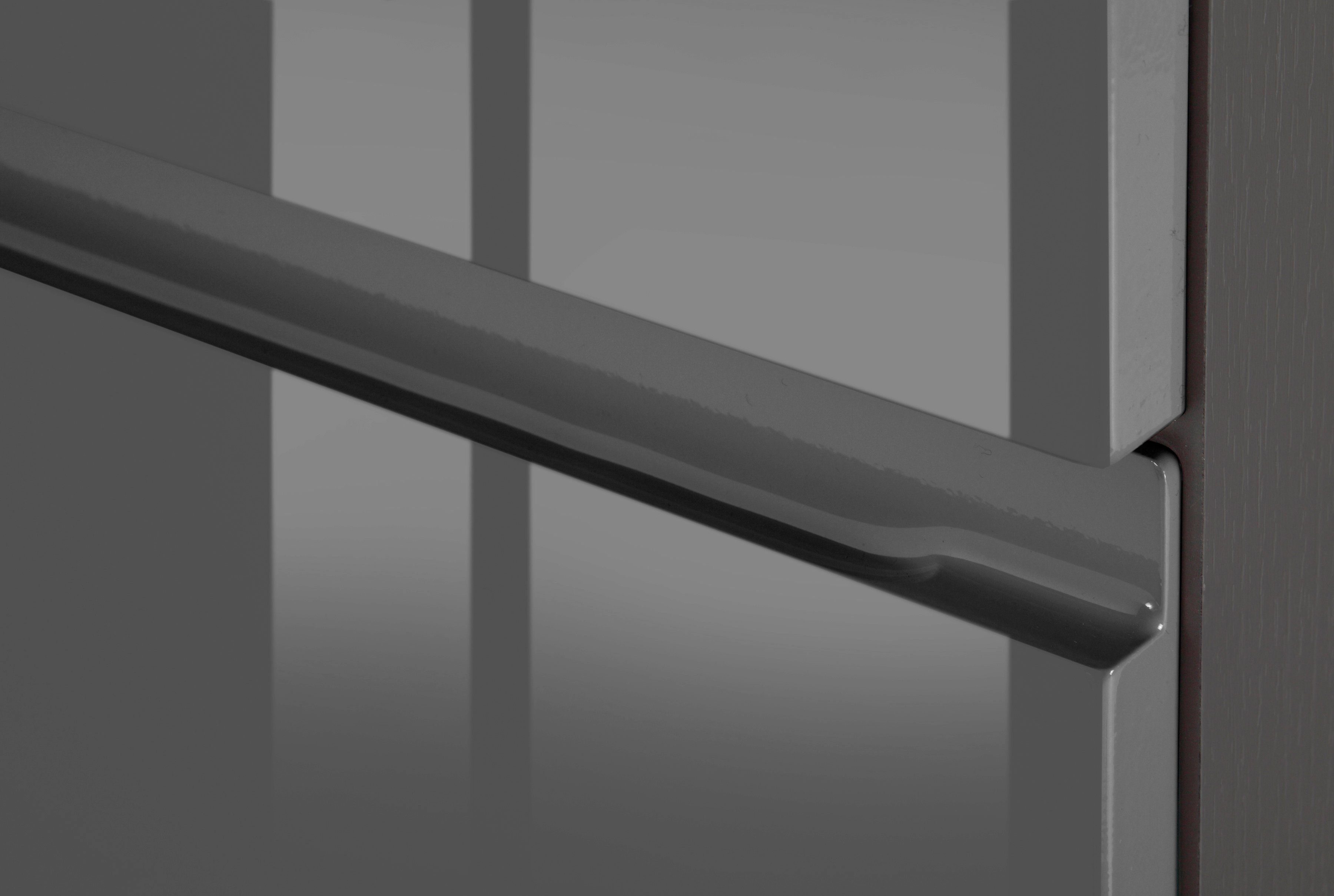 grau graphit breit, MÖBEL und 100 mit | 2 2 cm Unterschrank Hochglanz HELD Schubkästen Türen Virginia