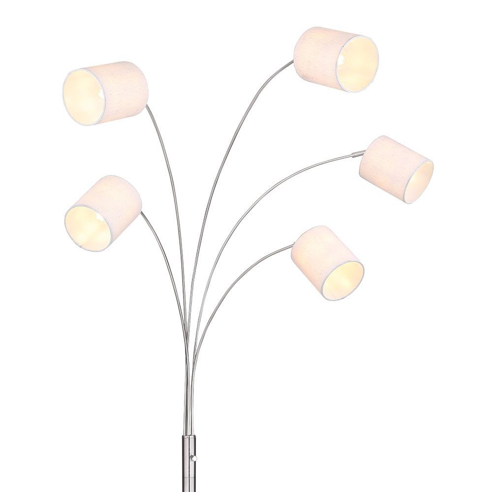 etc-shop Stehleuchte Stoffschirm Stehlampe, Beleuchtung inklusive, Design Leuchtmittel Wohnzimmer nicht