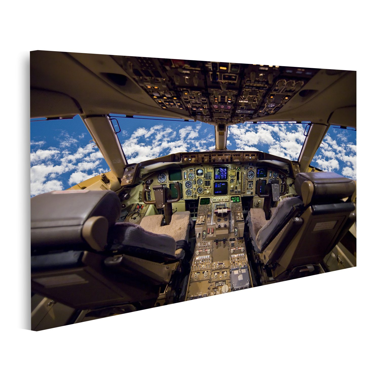 Leinwandbild Flugzeugcockpit Bilder