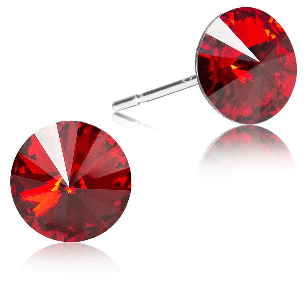 Paar Ohrstecker Ohrringe "Rivoli" mit 6 mm Kristallen von Swarovski®