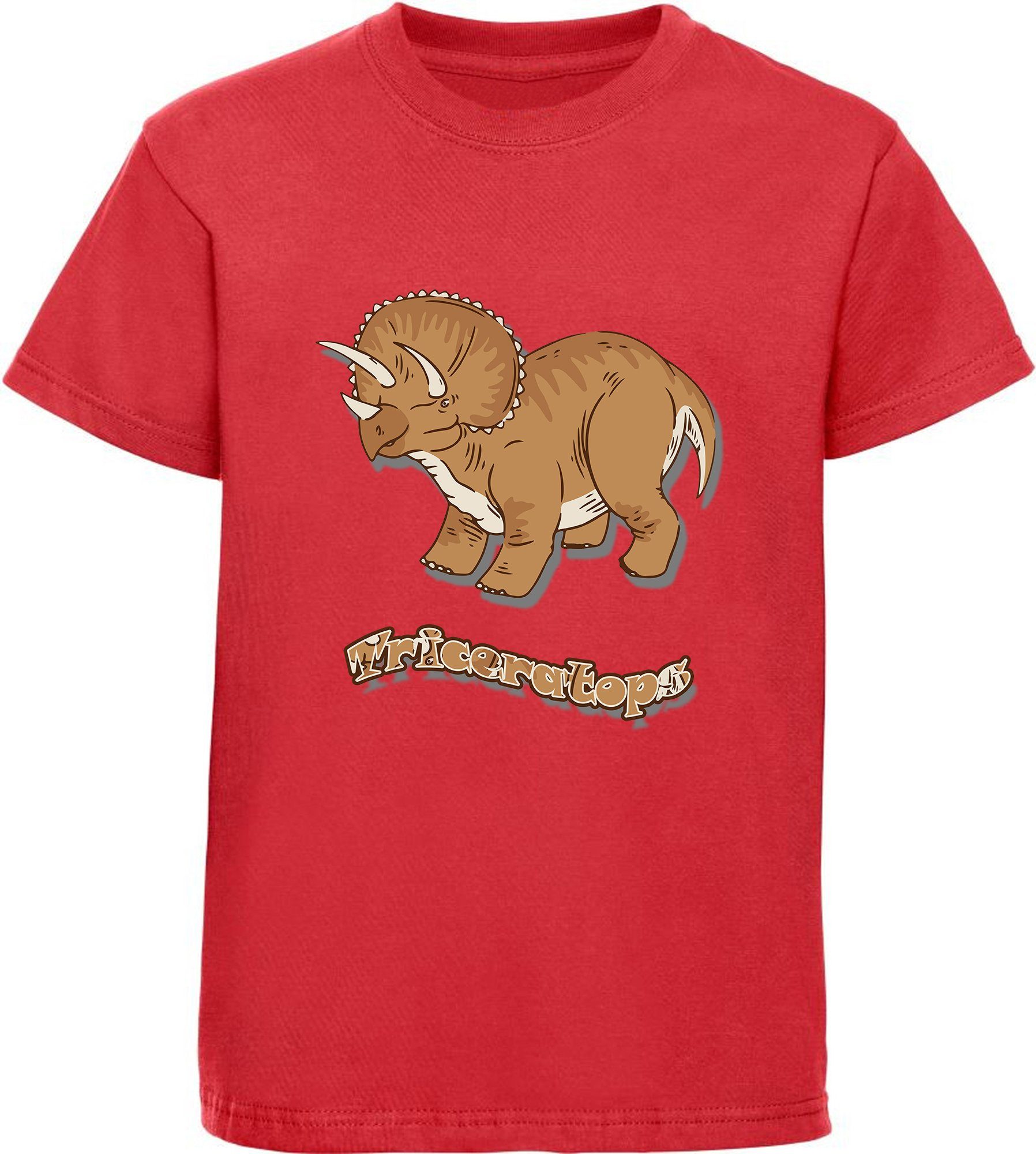 Print-Shirt bedrucktes Kinder T-Shirt mit Triceratops