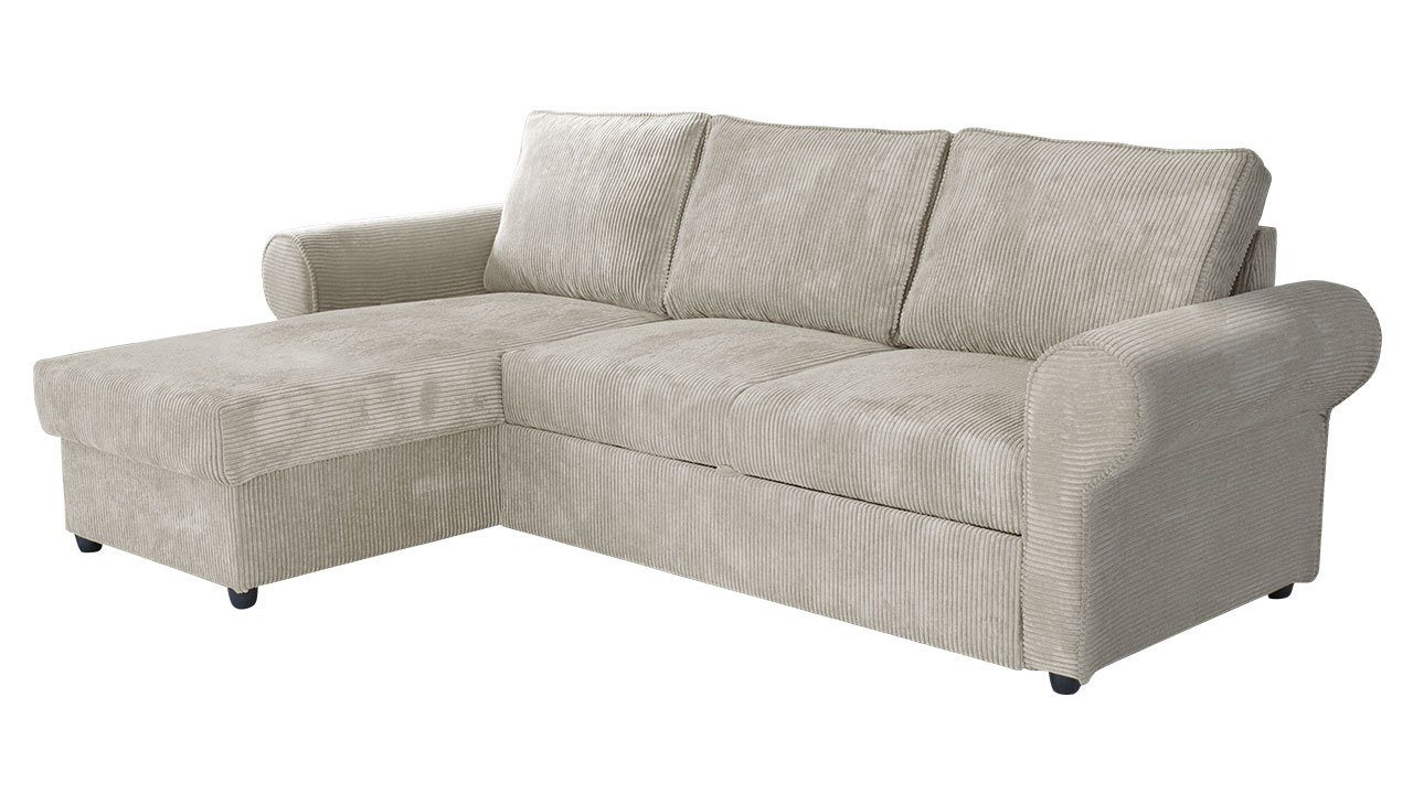 MIRJAN24 Ecksofa Monaco Cord, mit Schlaffunktion günstig online kaufen
