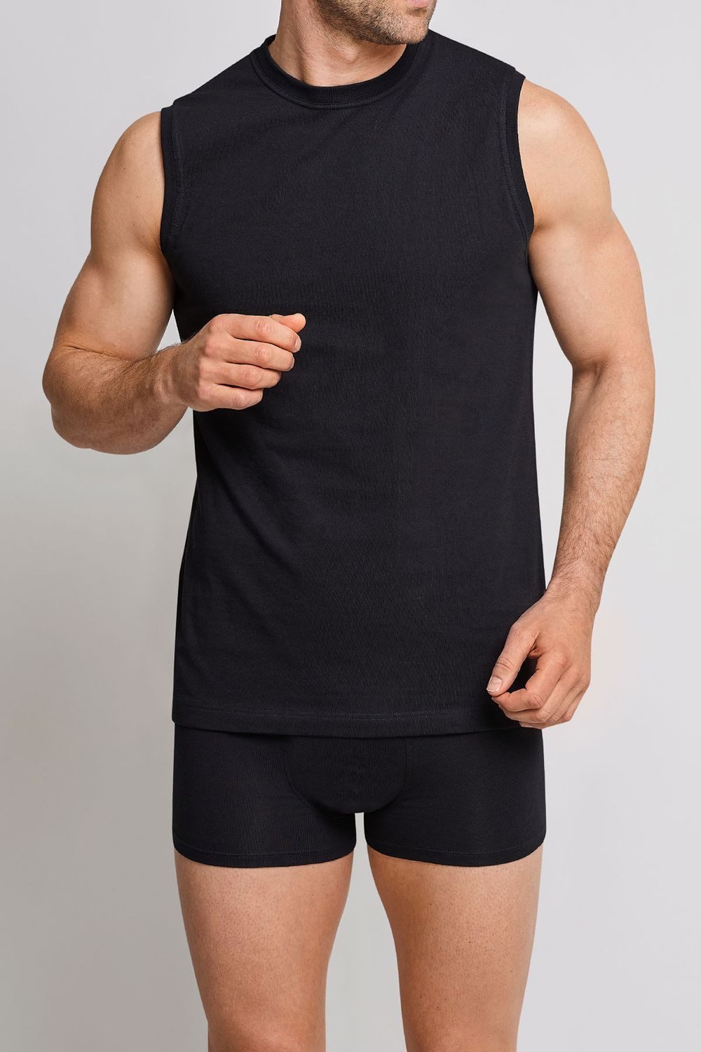 Schiesser Unterhemd Essentials (Mehrpack) Muskelshirt ärmellos, im 4er Pack