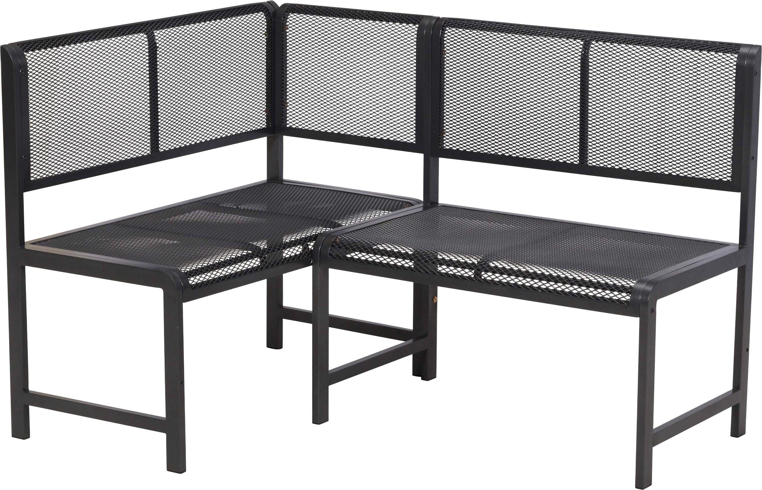 MERXX Eckbankgruppe Elos, (Set, 3-tlg), inkl. 1 Eckbank, 1 Auflagen Set, 1 Klappentisch