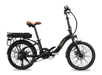 SachsenRAD E-Bike E-Folding Bike F2 Farmers mit Diebstahlsicherung, 20 Zoll elektrisches Fahrrad Faltbar Schaltwerk, 100 km Distanz,Damen Herren Elektrofahrrad Ebike mit StVZO-Zulassung