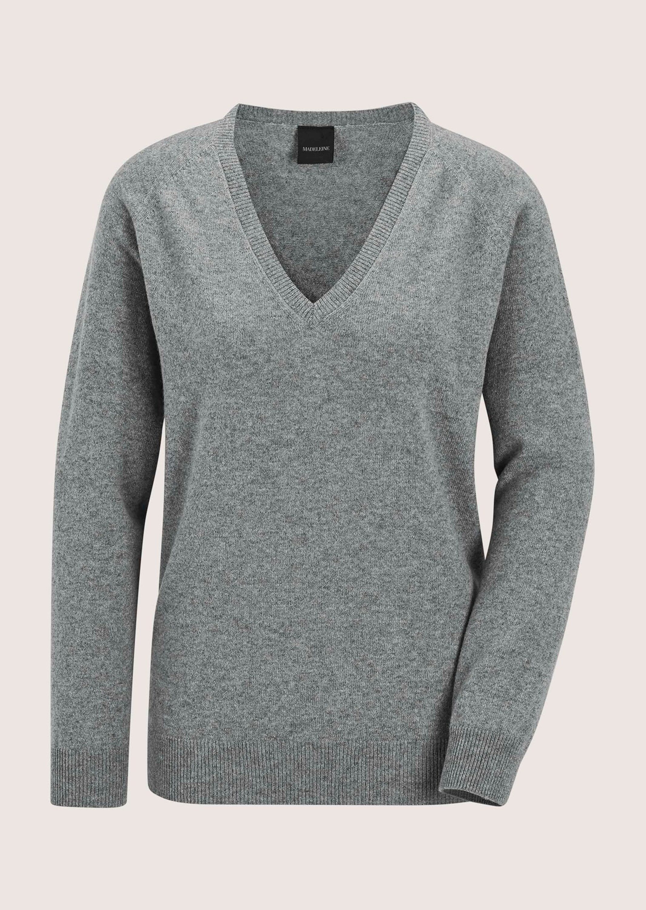 Strickpullover Casual Strickpullover mit V-Ausschnitt