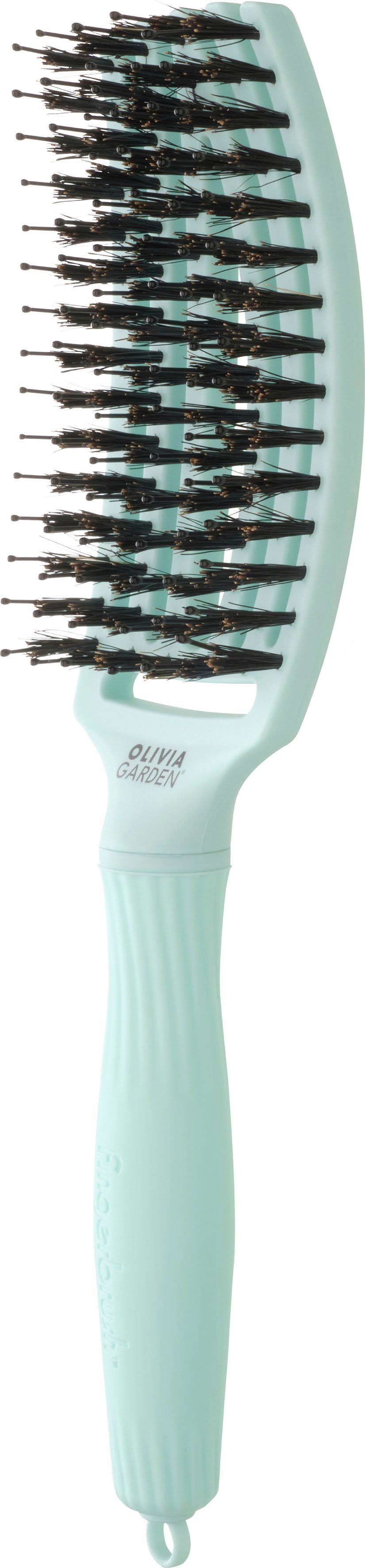 OLIVIA GARDEN Haarbürste Combo Fingerbrush Medium mint