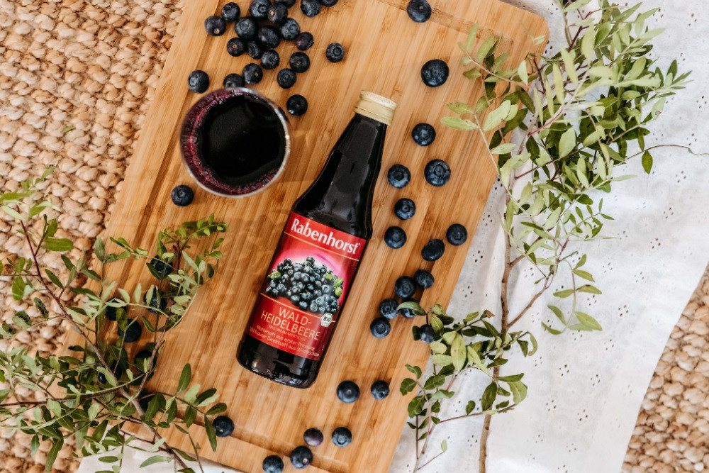 Haus Rabenhorst Saft RABENHORST Waldheidelbeere Muttersaft BIO 6er Pack (6 x 700 ml), 0,7 l, 700 ml