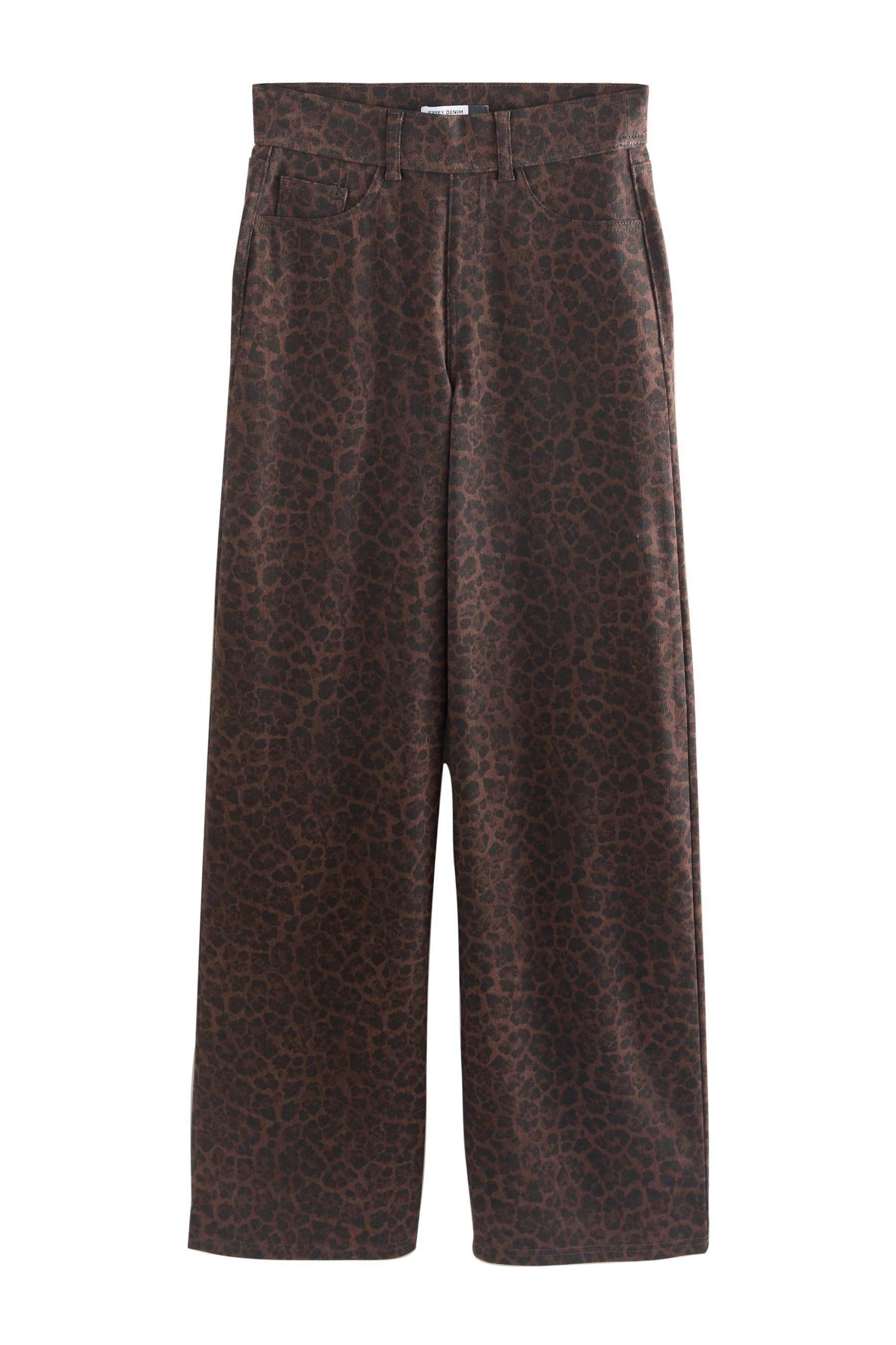 Next Weite Jeans Denim-Leggings aus Jersey mit weitem Bein (1-tlg)