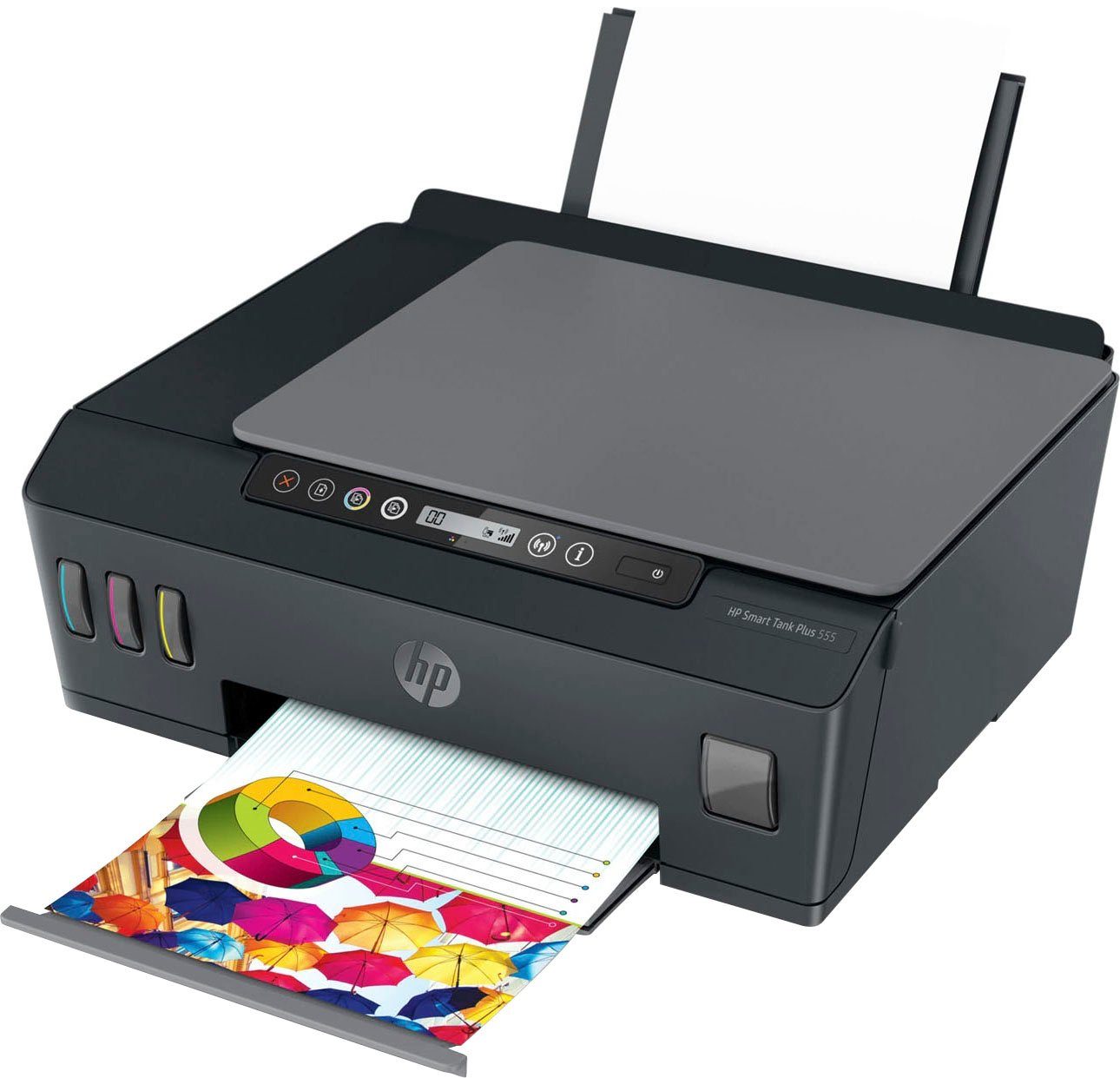 HP Smart Tank Plus Direct, HP+ 555 Instant kompatibel) Ink Multifunktionsdrucker, Wi-Fi (Bluetooth