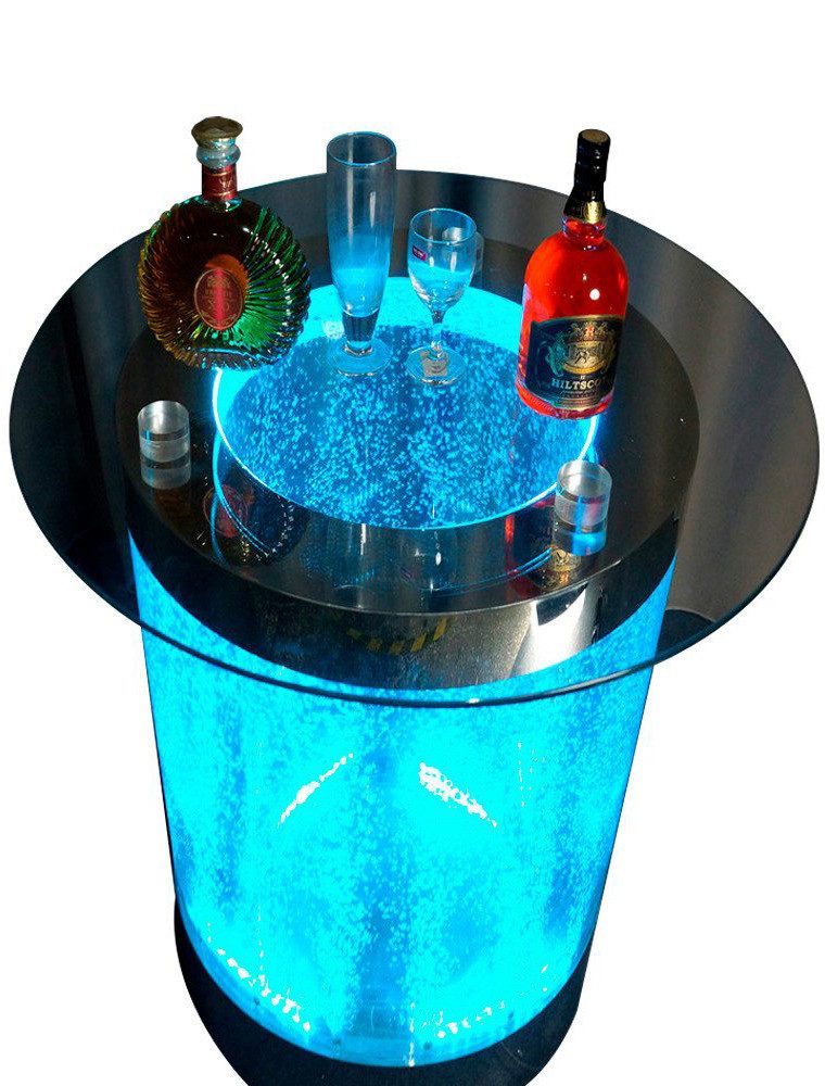 JVmoebel Bartisch Led Bar Tisch Wasser Wand Bar Theke Regal Möbel Beleuchtete Couchtisch, Made in Europa