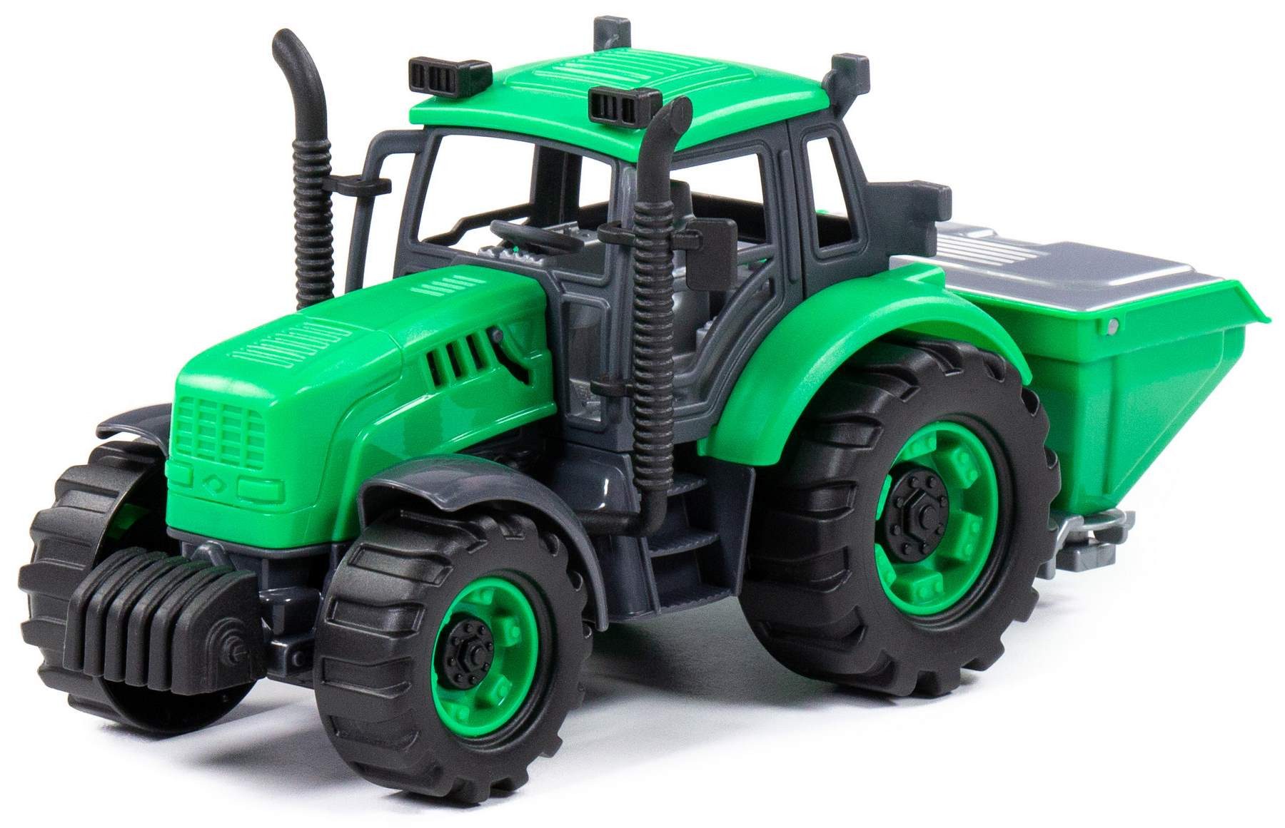 Polesie Spielzeug-Traktor Traktor Progress mit Düngerstreuer Schwungrad