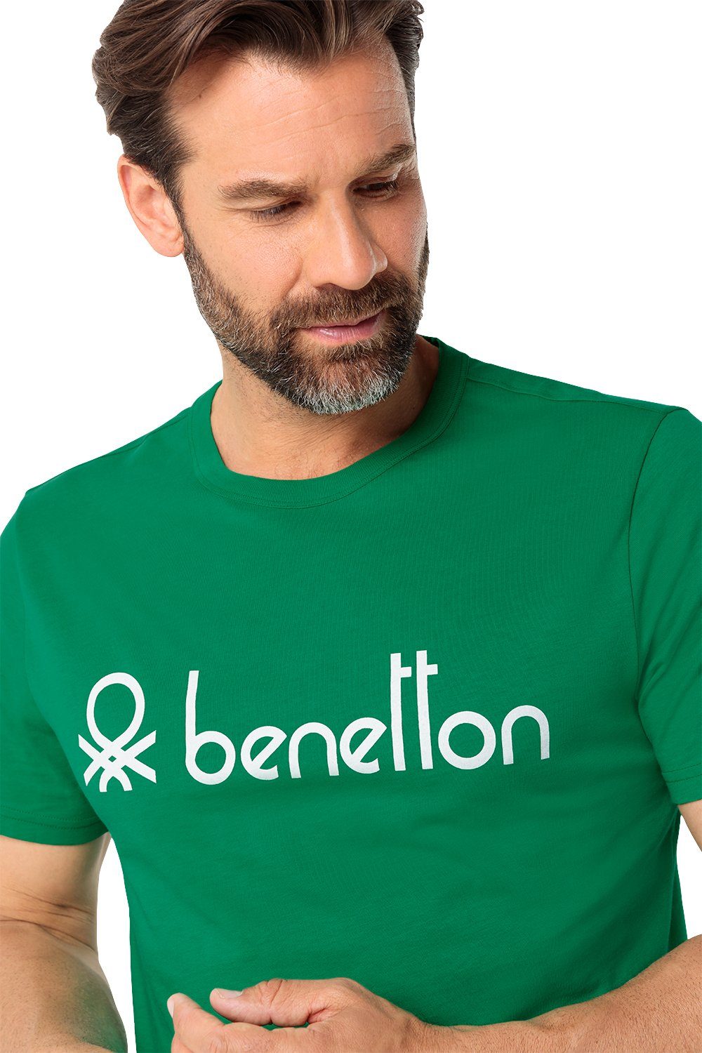 of T-Shirt United aus Colors Baumwolle grün Benetton