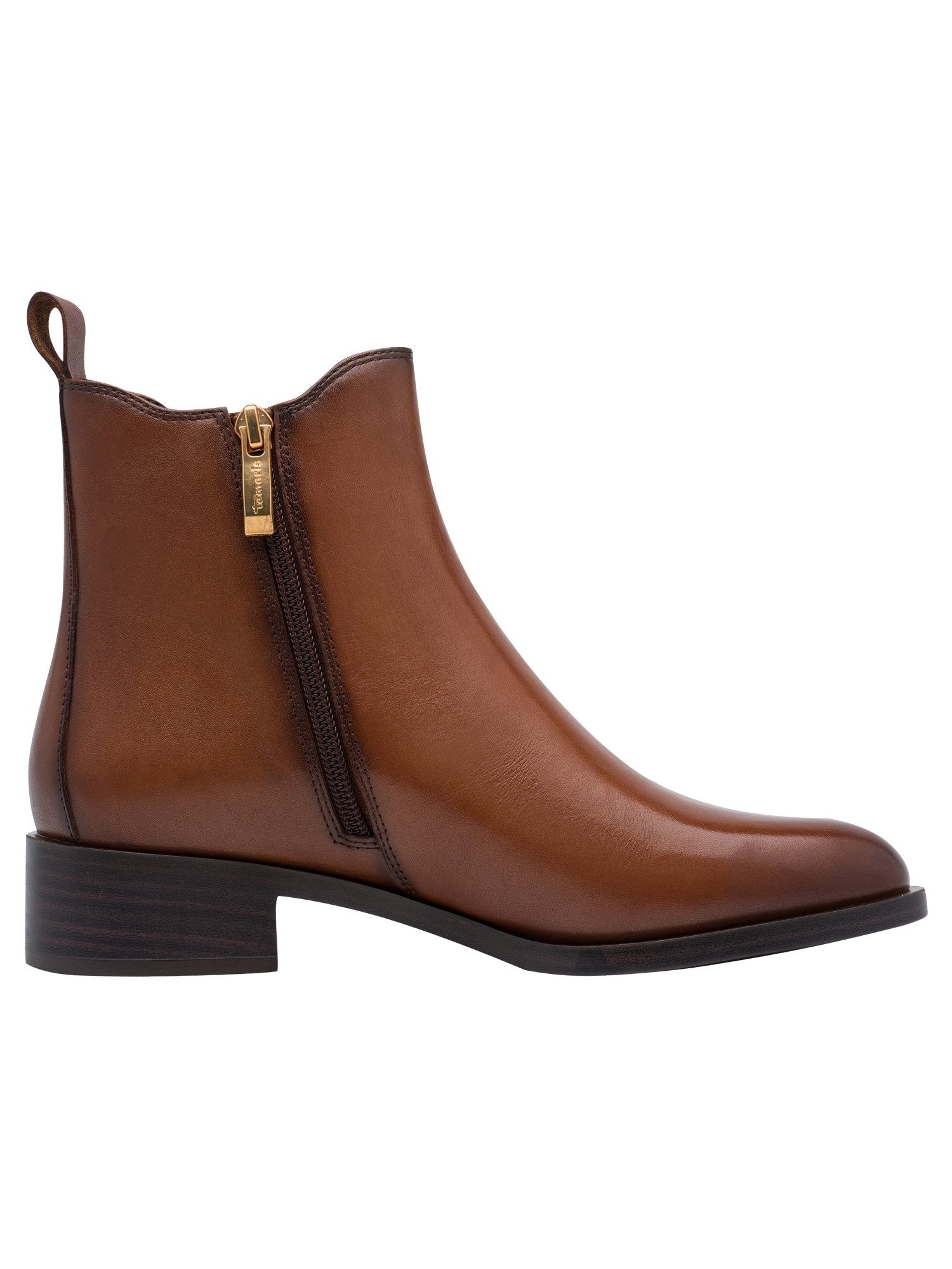 Tamaris ANTIslide, TOUCH-IT aus Leder kein Absatz Chelseaboots ANTIslide