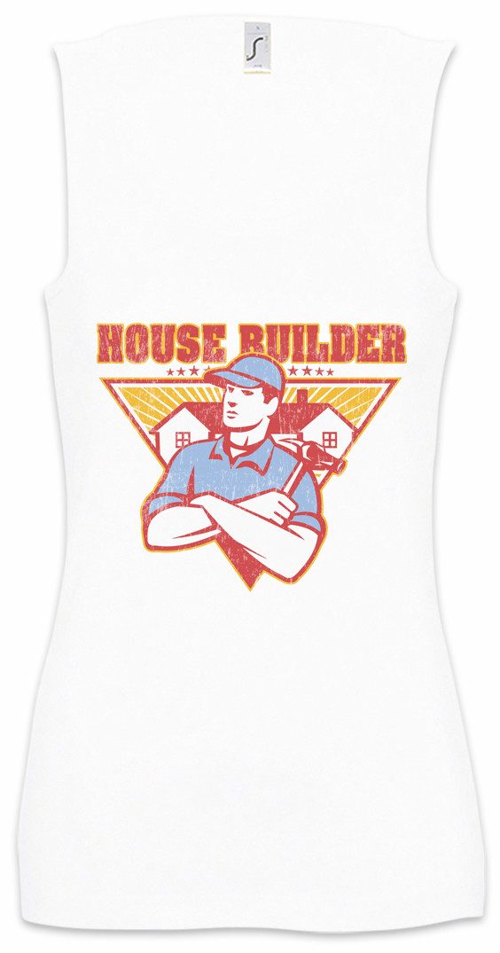 Tanktop House Builder I Ärmelloses Damen T-Shirt Handwerker Maurer Mason