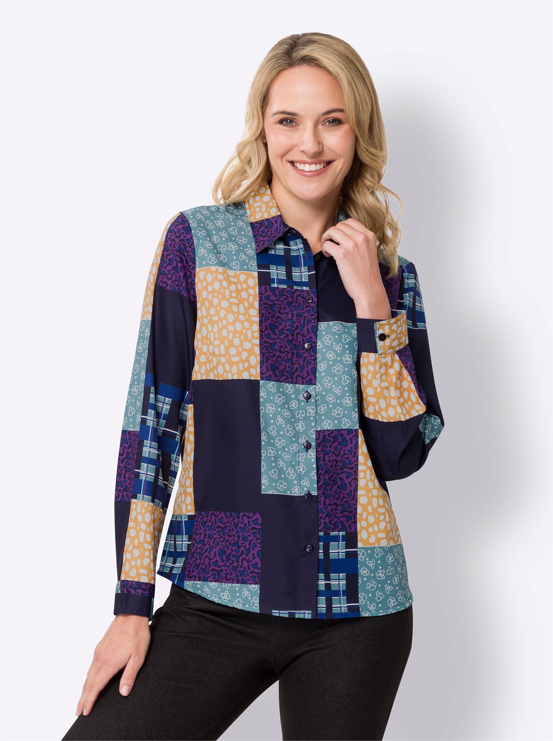 Sieh an! Klassische Bluse Hemdbluse günstig online kaufen