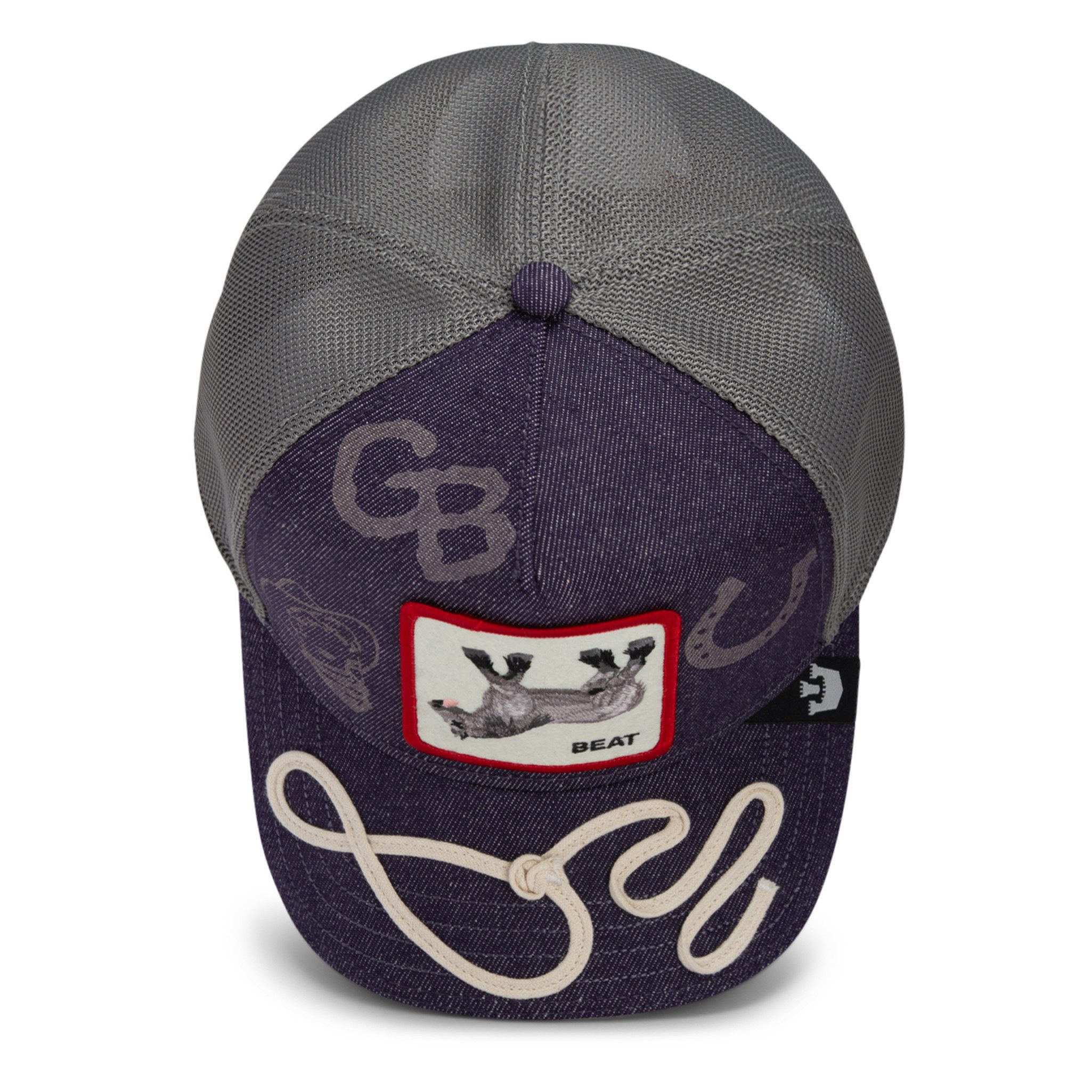GOORIN Bros. Trucker Cap Goorin Bros. OG Trucker Cap Horse Play Dead Horse Purple (Basecap, Basecap, Meshcap, Trucker Kappe) Lasso auf Schirm
