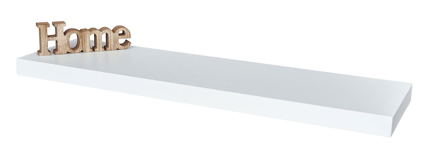 Levandeo® Wandregal, Wandboard Bobby 80cm weiß - Wandregal Regal Board Bord günstig online kaufen