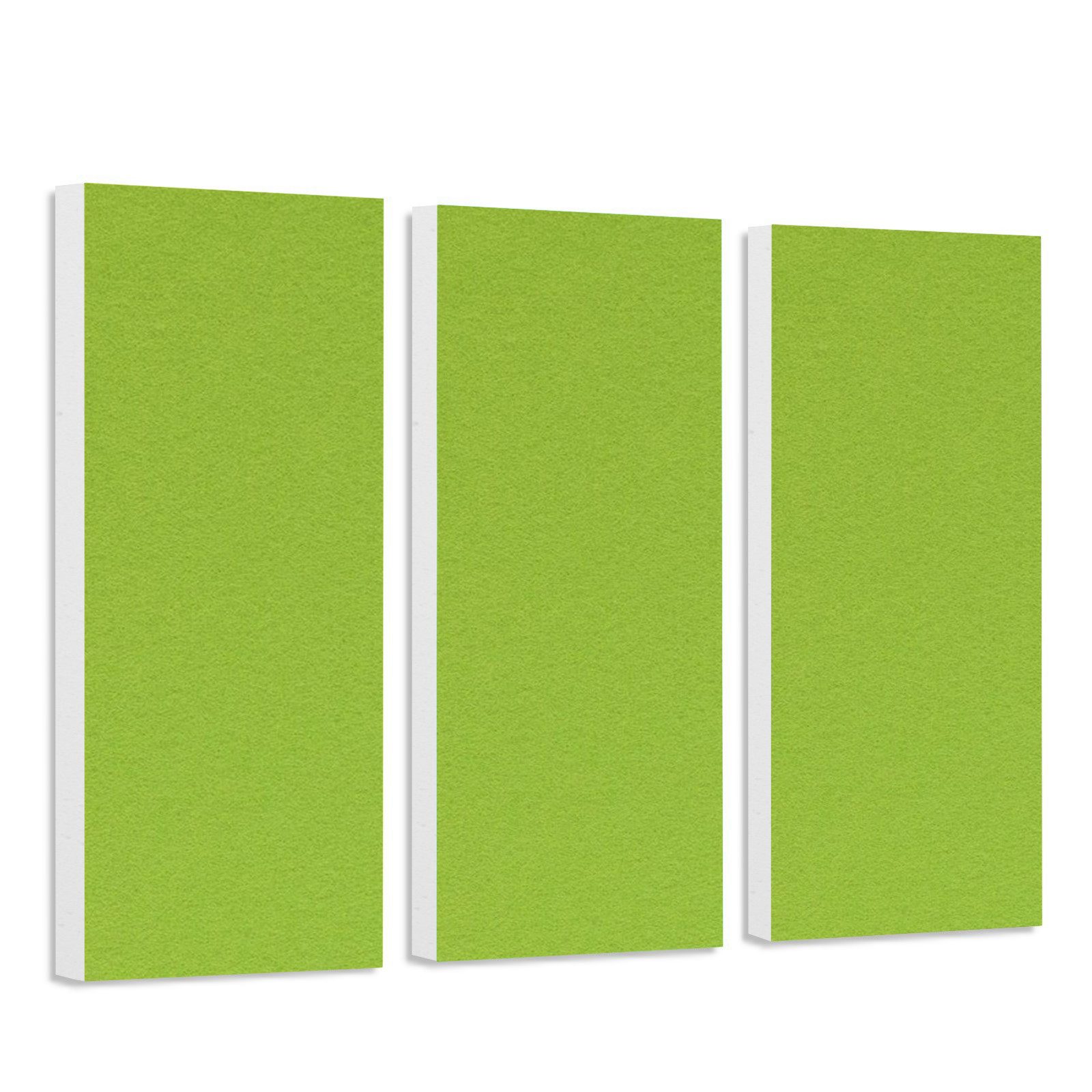 platino24 Akustikplatte 3 Rechtecke aus Basotect ® G+ mit Akustikfilz, je 825x275x50mm