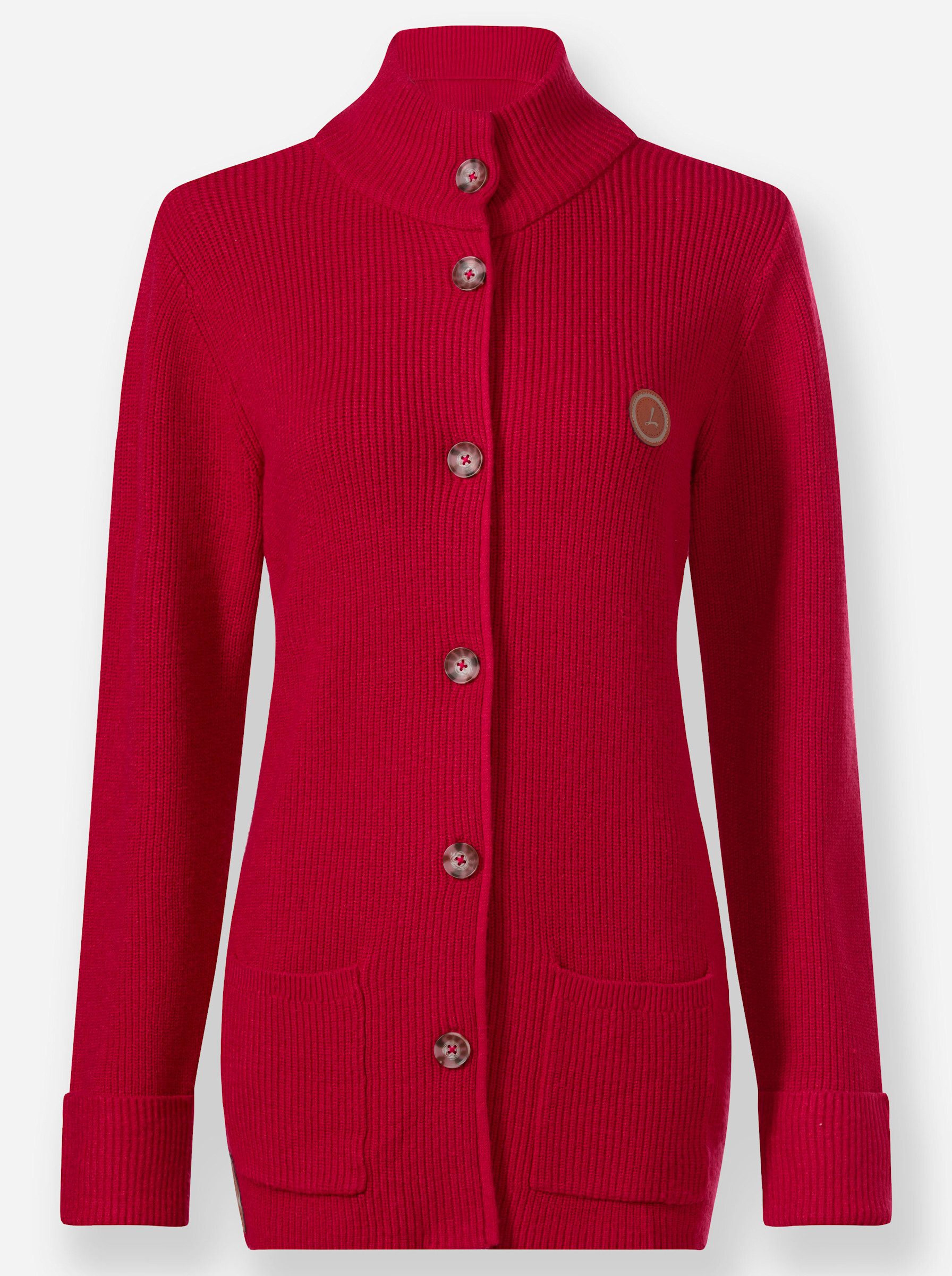 Strickjacke Strickjacke Langarm Rippoptik