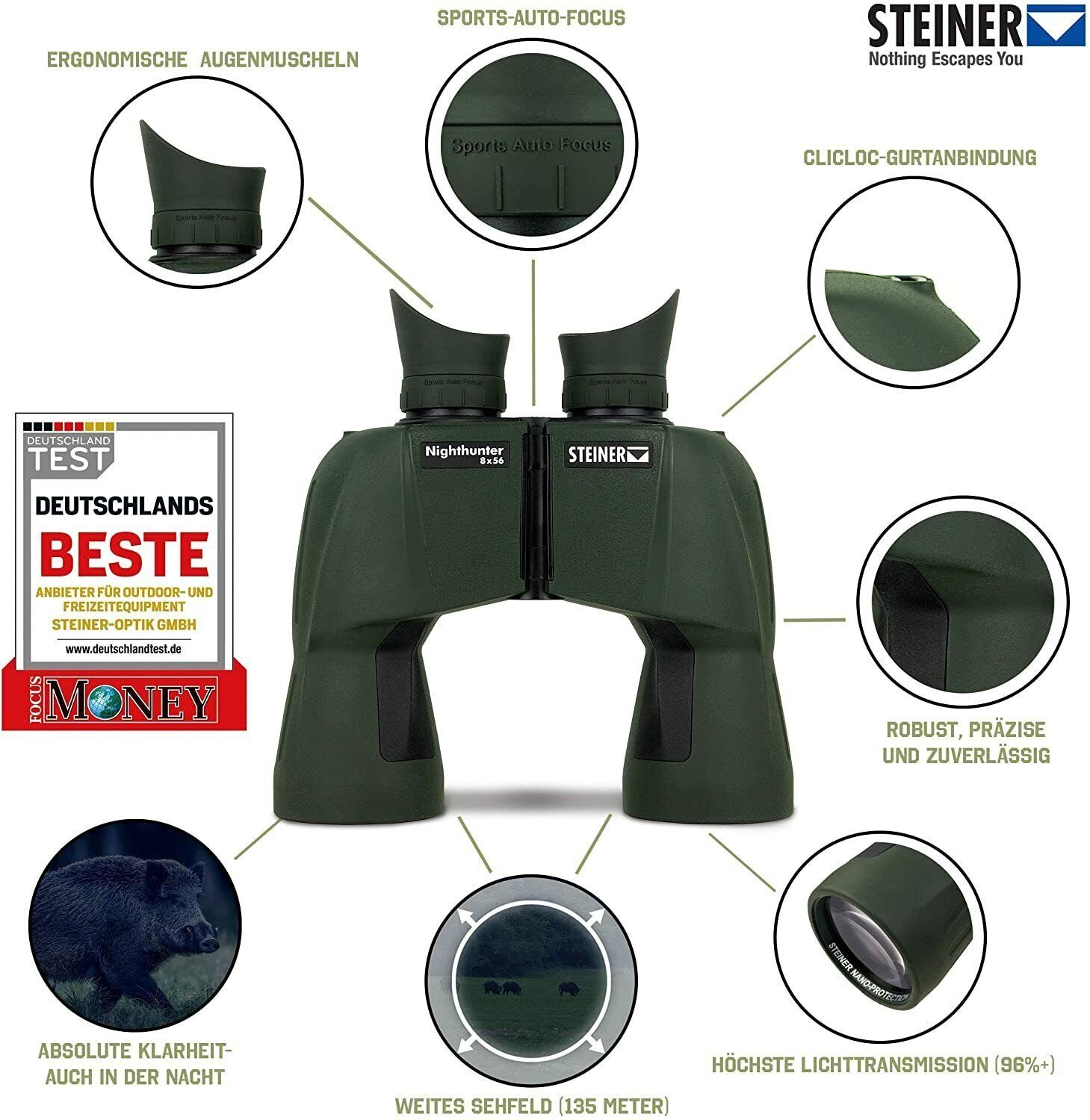 Steiner Nighthunter 8x56 Fernglas