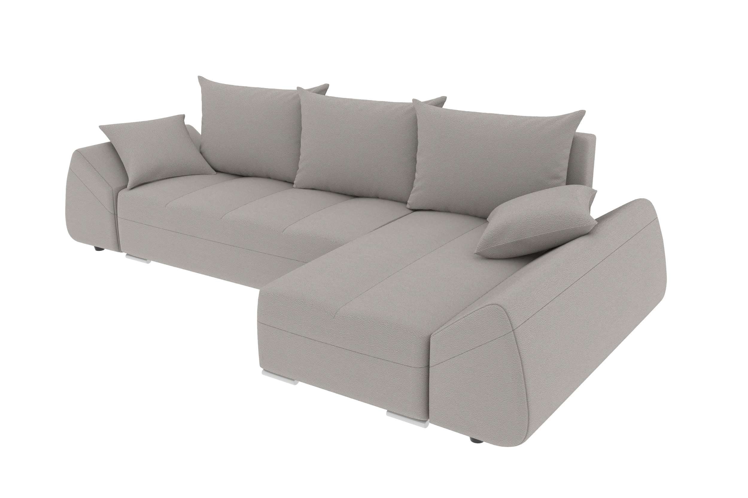 Sofa, L-Form, Modern mit mit Ecksofa Design Cascade, Bettkasten, Bettfunktion, Sitzkomfort, Eckcouch, Stylefy