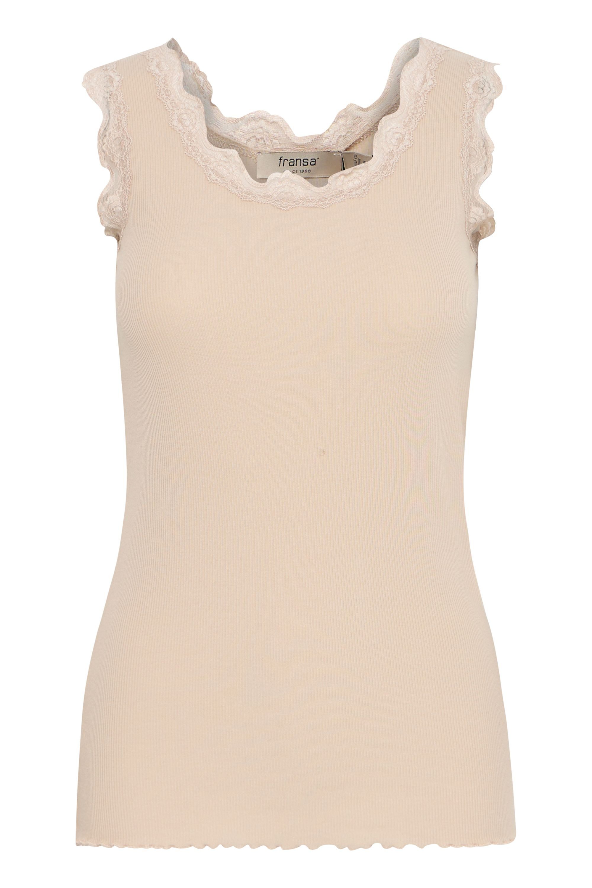 fransa Tanktop FRHIZAMOND Top mit Spitzeneinsätzen günstig online kaufen