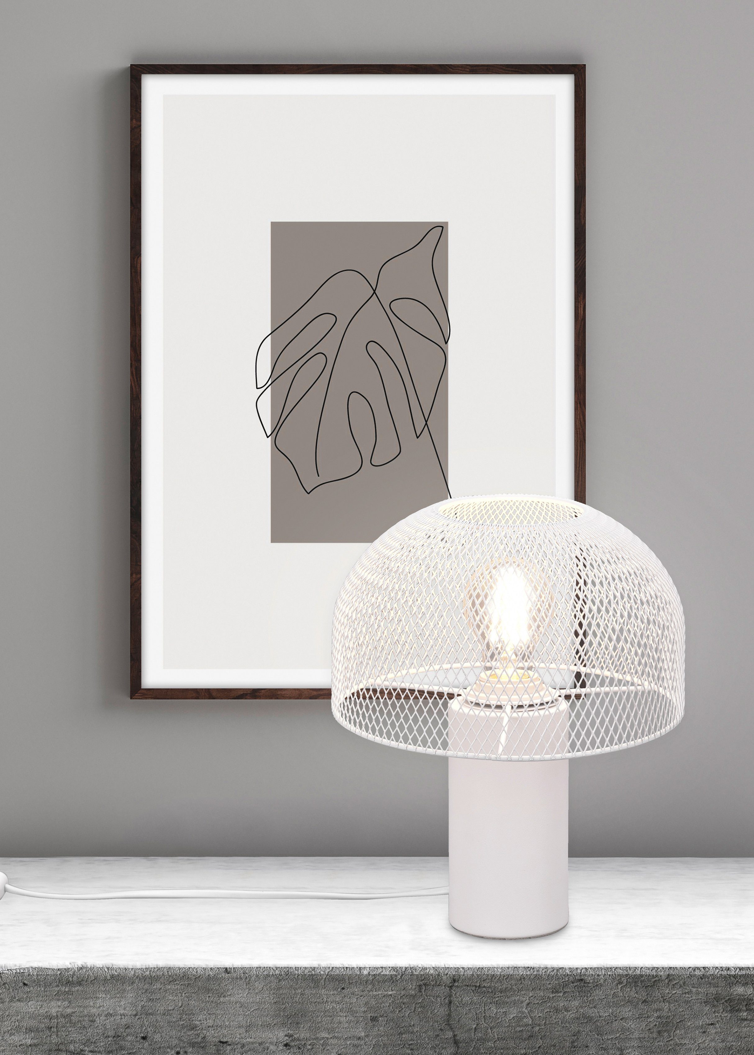 Leonique Tischleuchte Elenoire, ohne Leuchtmittel, Pilzlampe Tischlampe Sch günstig online kaufen