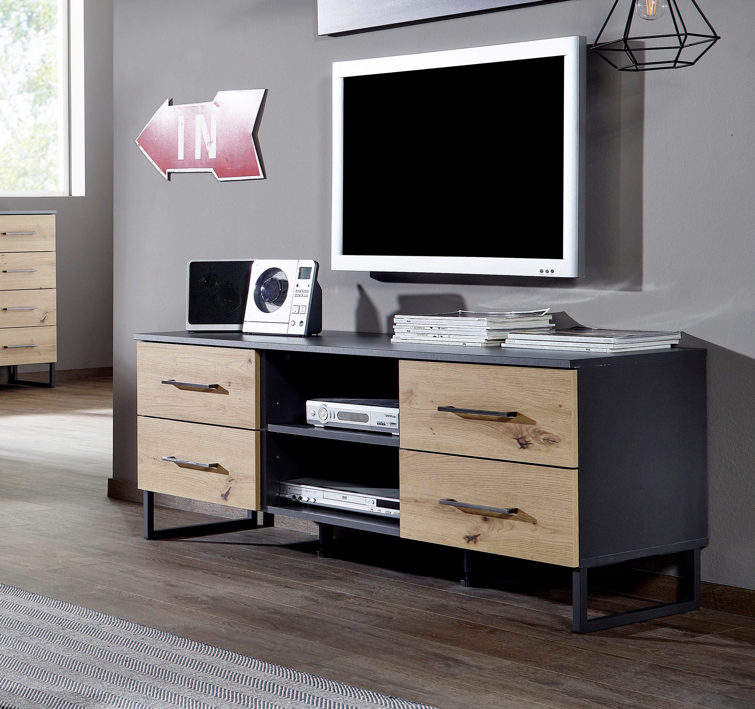 rauch ORANGE TV-Bank »Holmes«, im modernen Industrial Style online