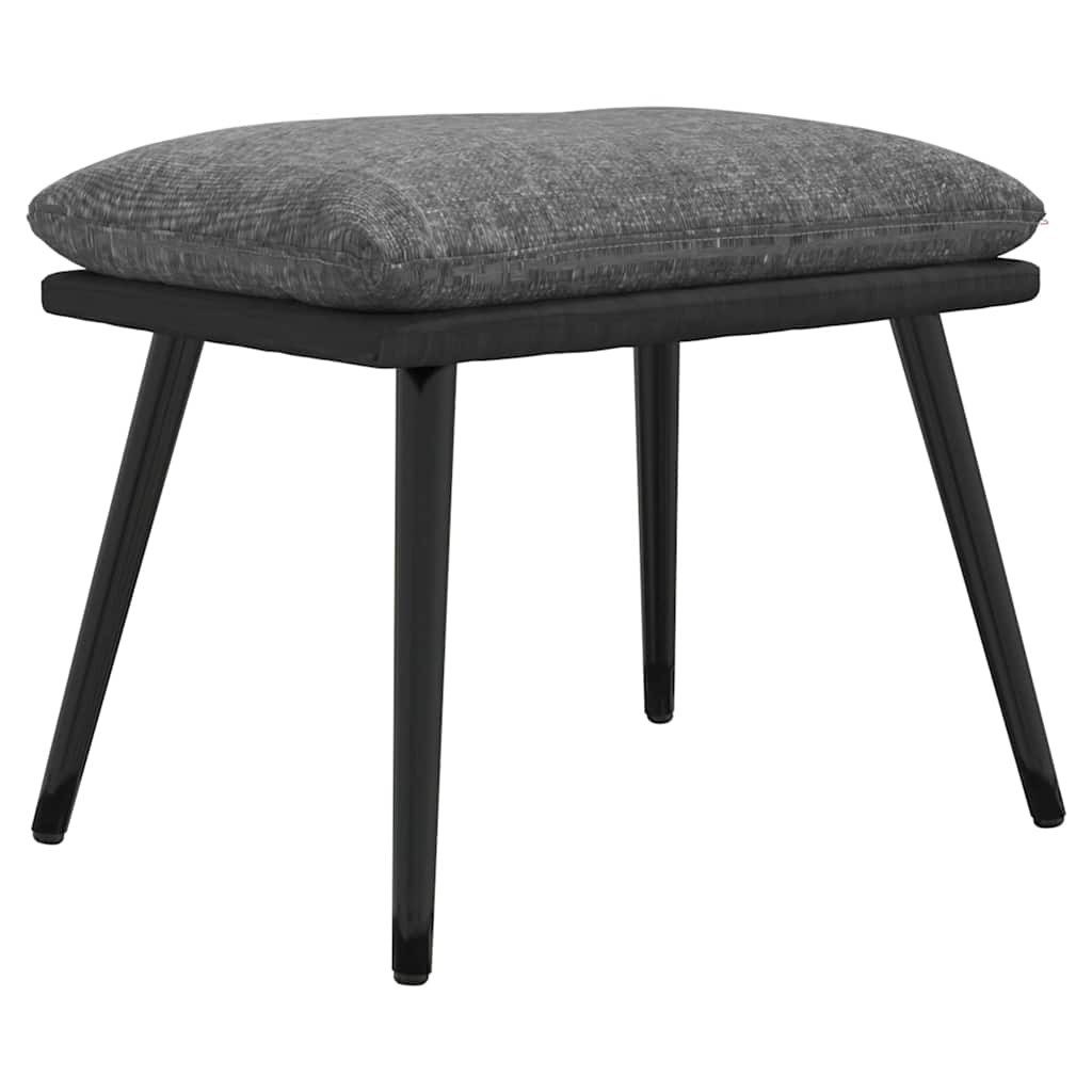 vidaXL Polsterhocker Fußhocker Hellgrau 45x29,5x35 cm Stoff und Kunstleder (1 St)