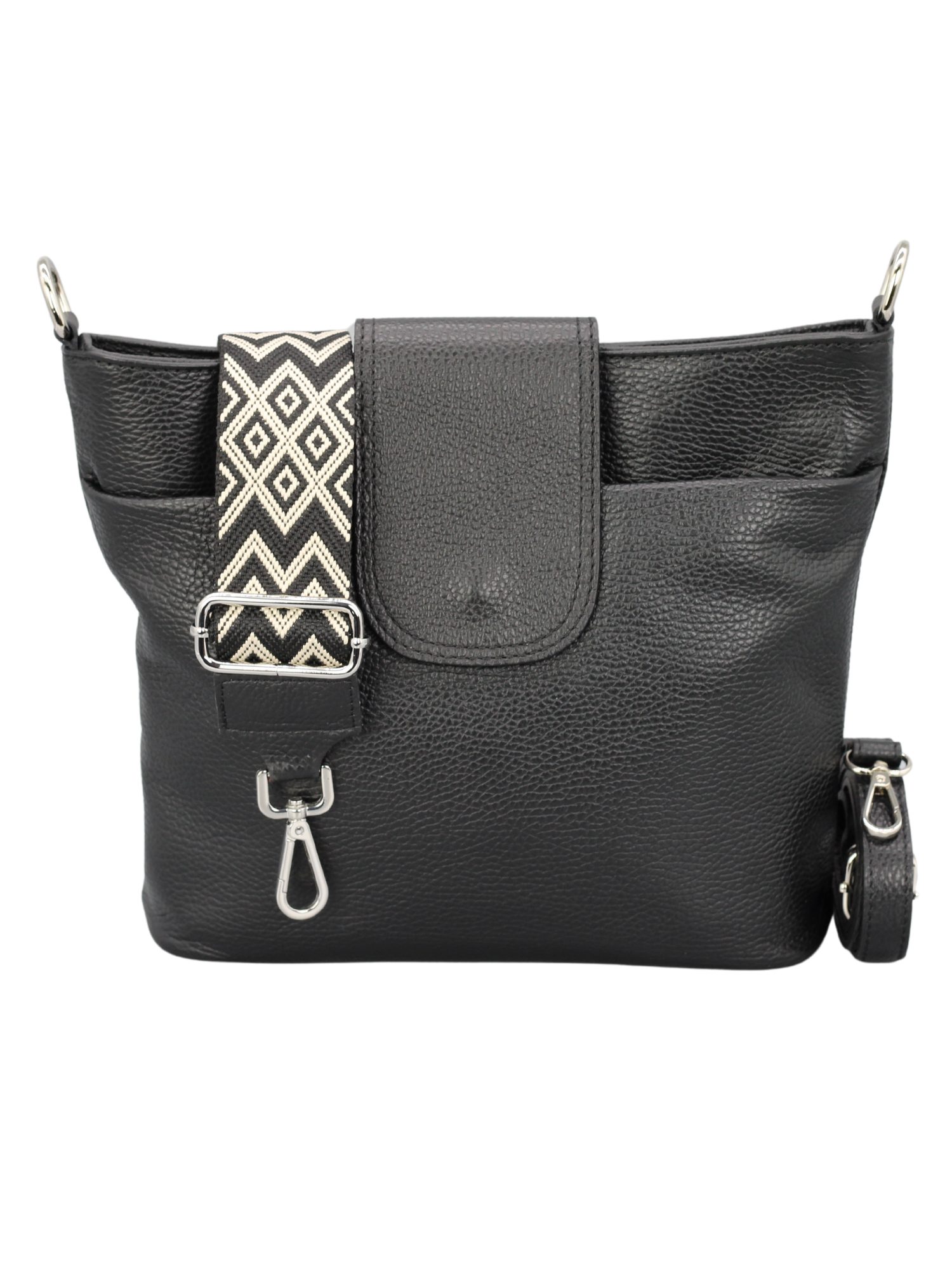 Schultertasche SARA Umhängetasche für Damen, Schultertasche aus Echtleder