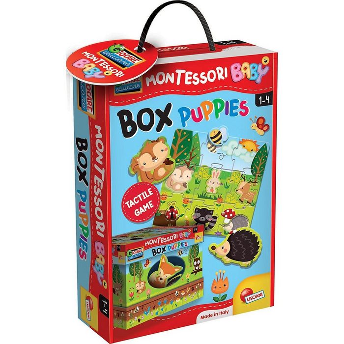 Lisciani Lernspielzeug Montessori Baby Box Welpen