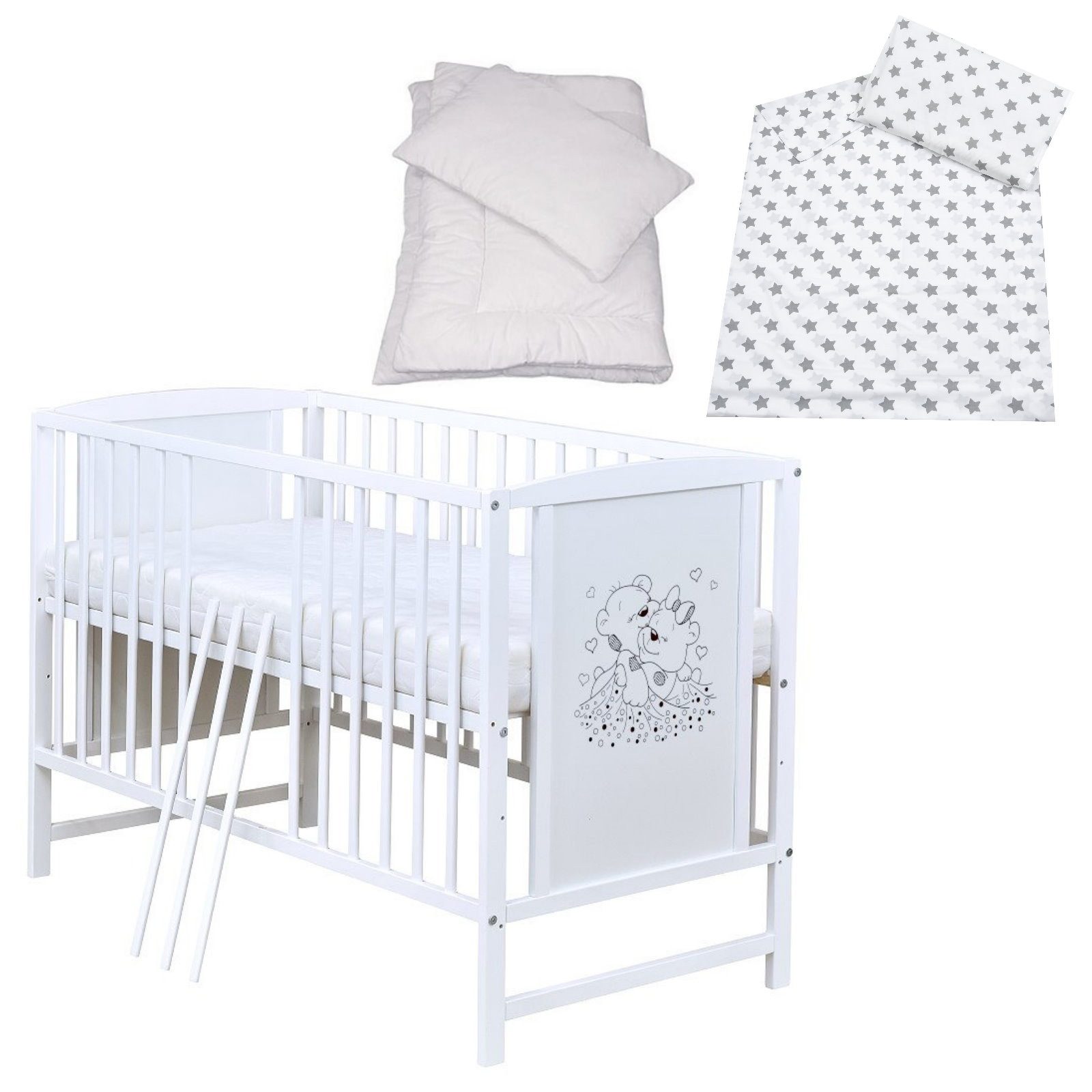 Komplettbett Babybett Mia Komplettset