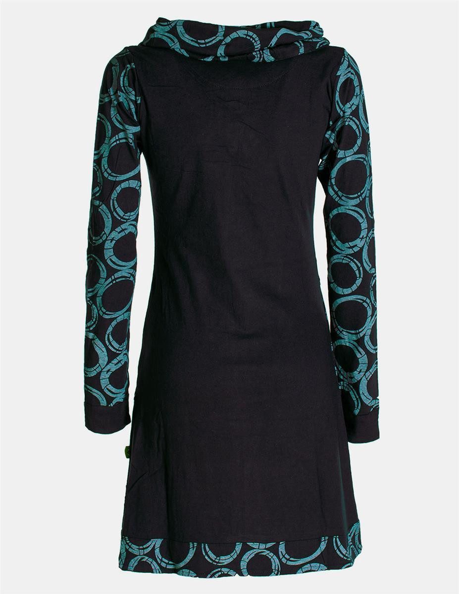 Vishes Jerseykleid Langarm Kleid Schal-Kleid Winterkleider günstig online kaufen