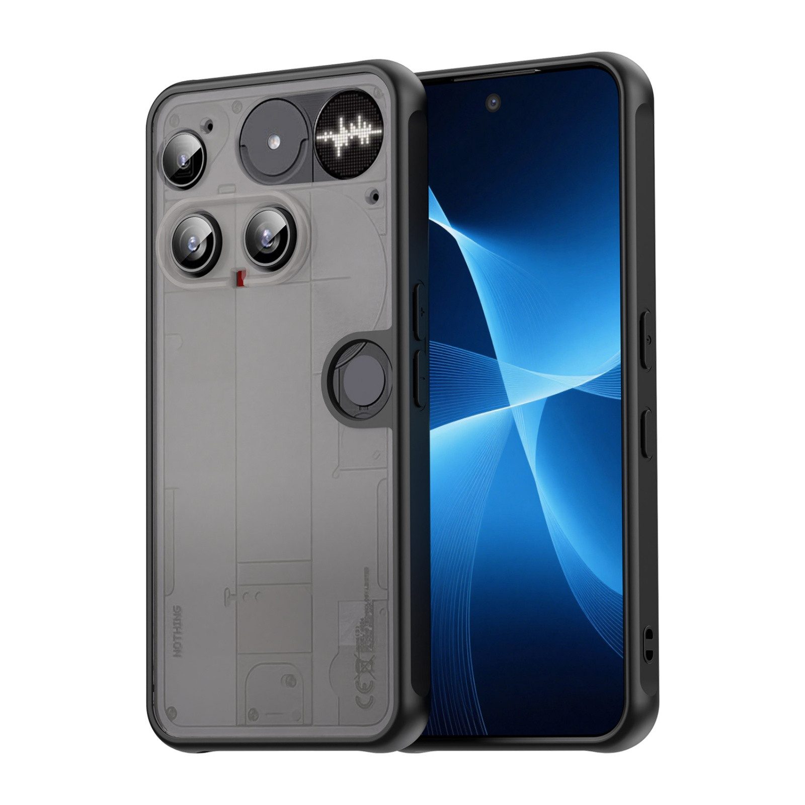 betterfon Handyhülle für Nothing Phone Matt Stoßfest Schutzhülle Back cover, Stoßdämpfendes TPU schützt vor Stürzen und Kratzern