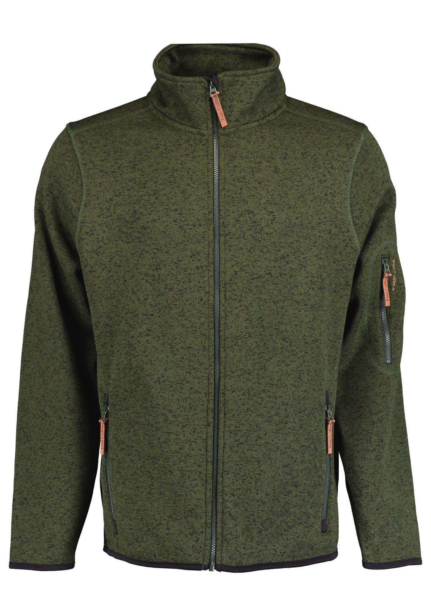 Tom Collins Strickfleecejacke Jatya Herren Outdoorjacke mit Stehkragen