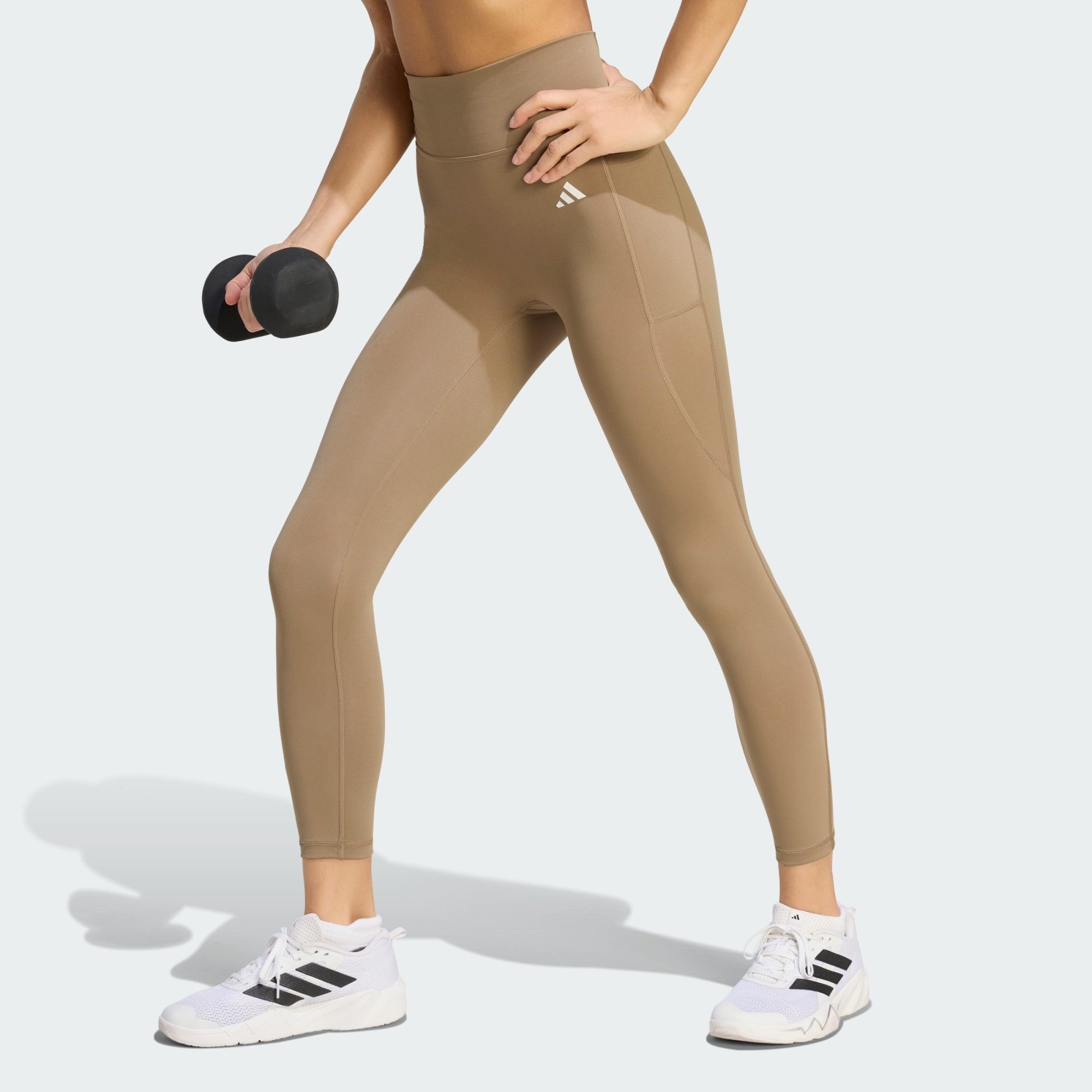 adidas Performance Leggings OPTIME ESSENTIALS 7/8-LEGGINGS, OHNE VORDERNAHT (1-tlg)