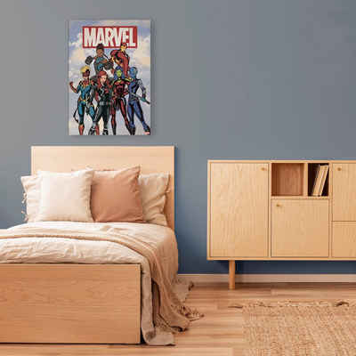 MARVEL Leinwandbild Marvel Avengers group, (1 St)