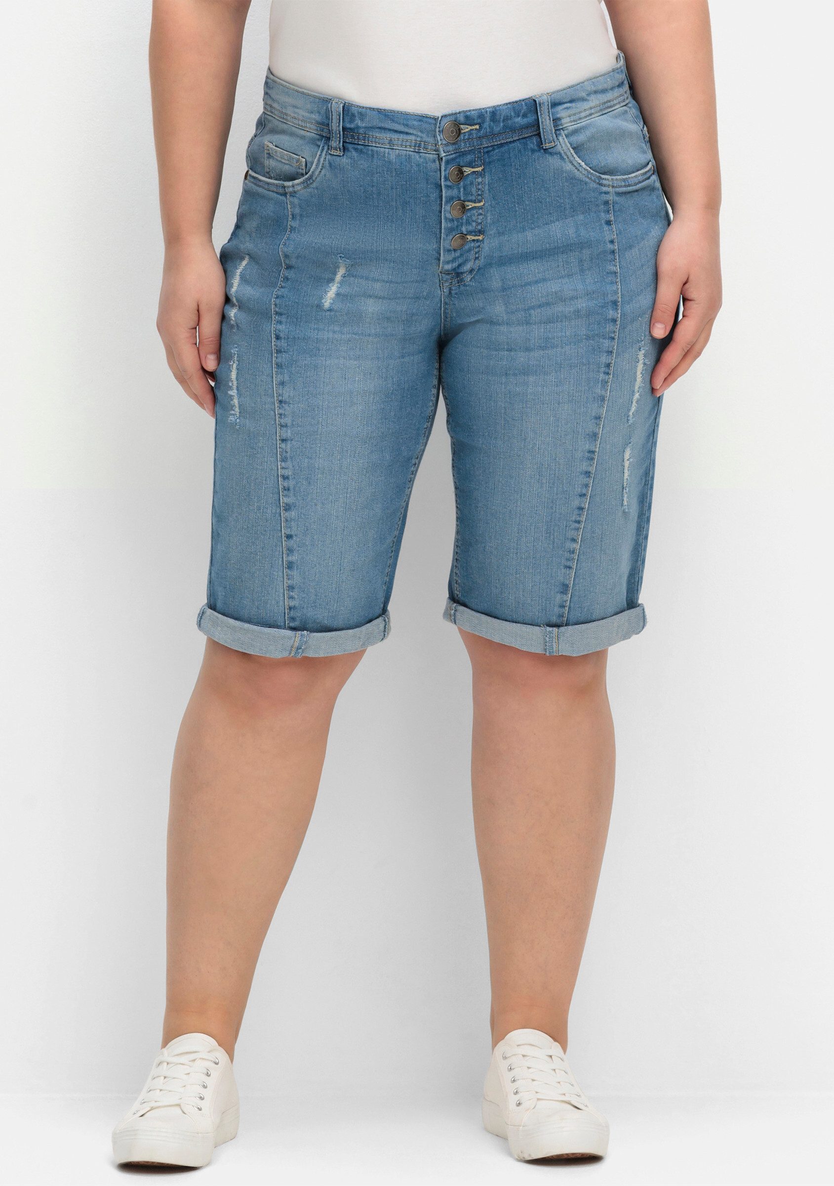 Sheego Shorts Jeansbermudas günstig online kaufen