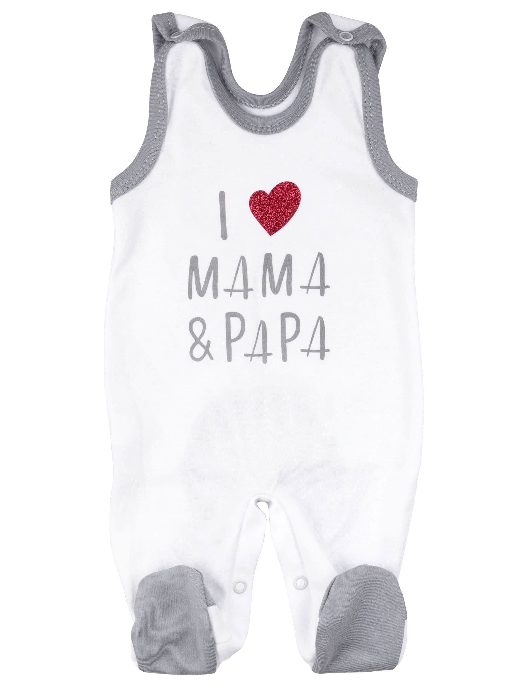 Mama 1-tlg., Shirt, Strampler) Papa Set Baby I (Set, & love Mütze, Sweets Strampler