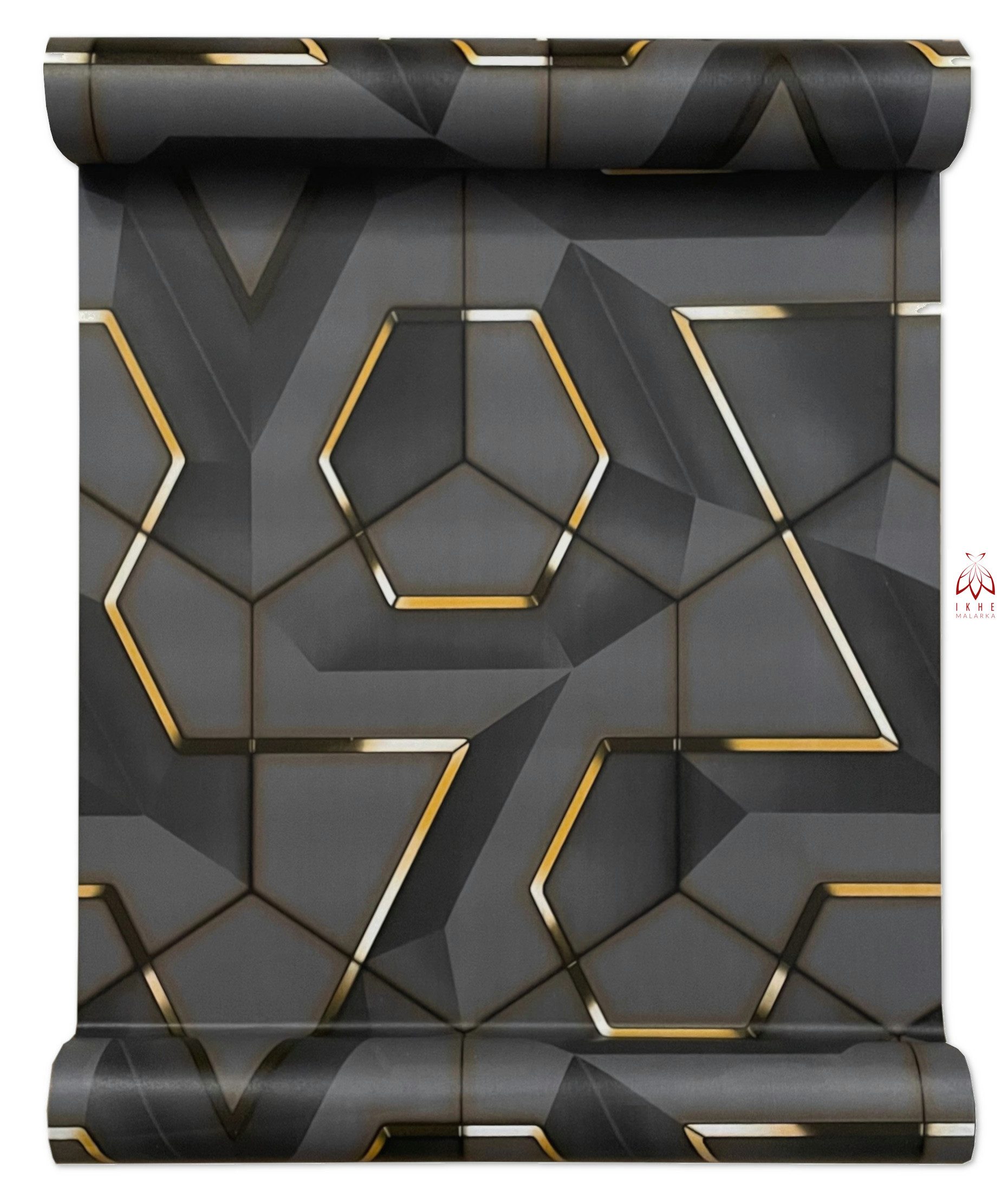 IKHEMalarka 3D-Tapete Selbstklebende PVC Folie Klebefolie, Aufkleber, (4,5m), 0.8mm stark. 1 Role = 4,5m² – Bild 3 von 5