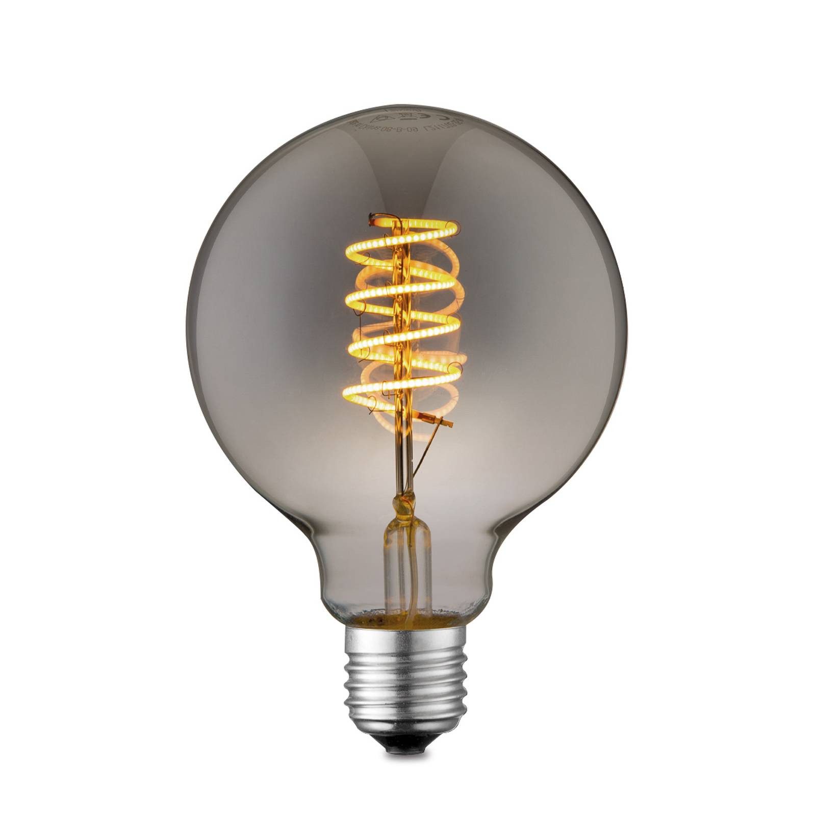 Lucande LED-Leuchtmittel E27 G95 LED 4W, E27, warmweiß
