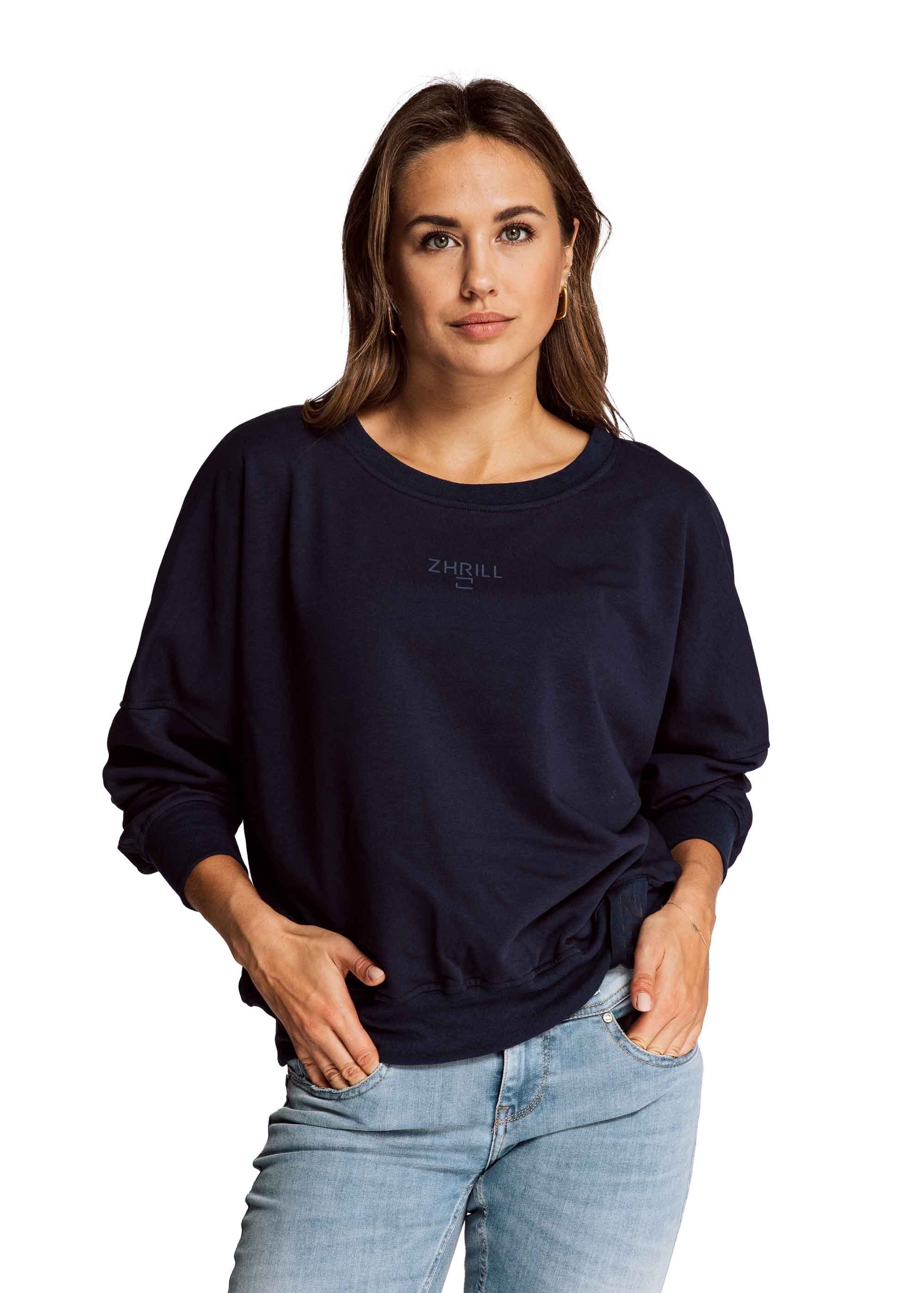 Zhrill Sweatshirt Sweater LUANA Navy (0-tlg)