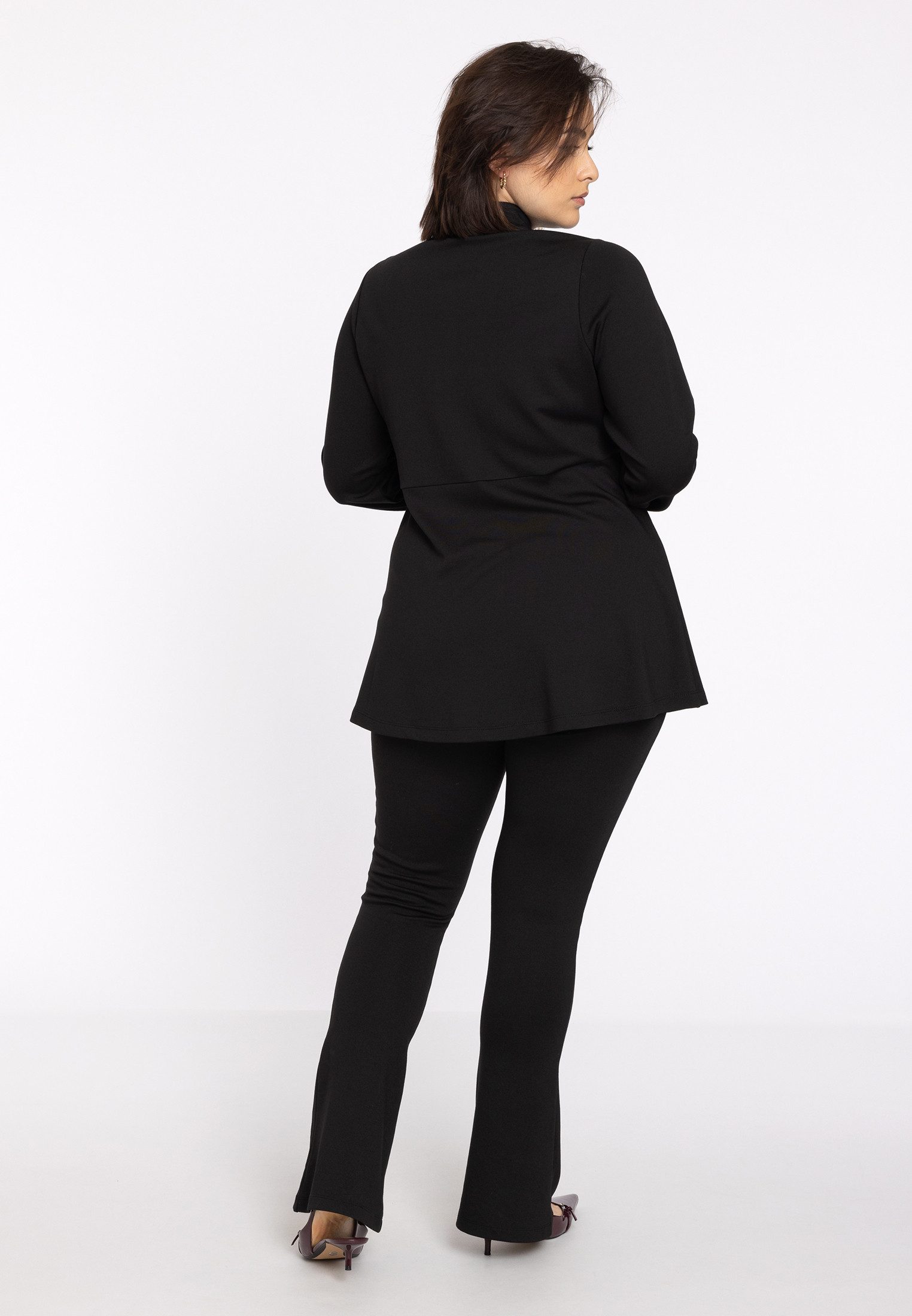 YOEK Bootcuthose Damen Hose mit einem elastischen Bund